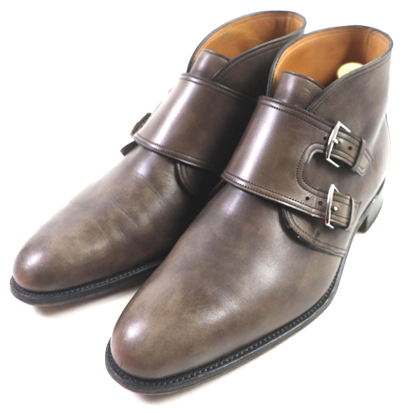 HERMES Ankle boots Main: Leather Dark brown mens 40 1/2 Used