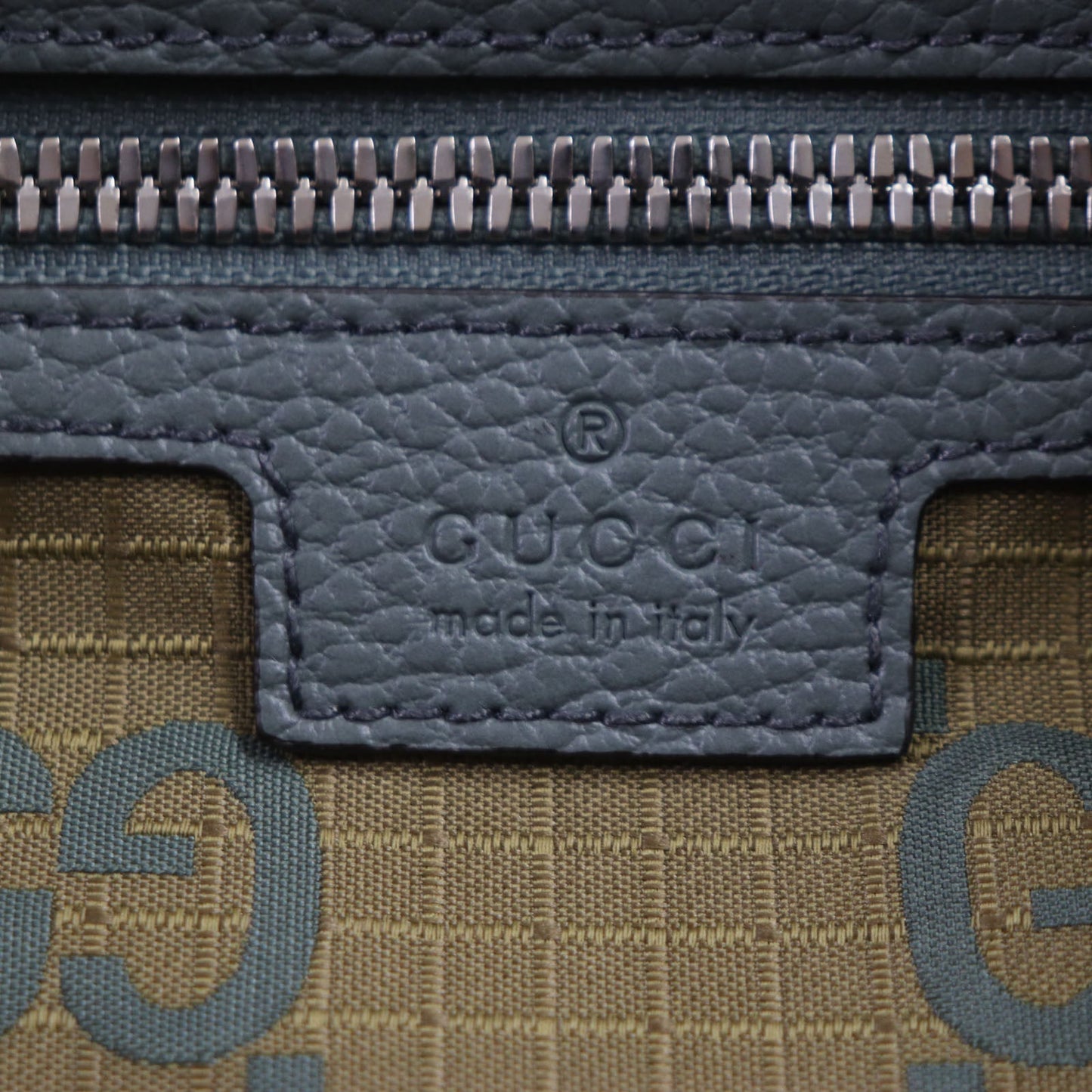 GUCCI 767923 Main: Nylon, Part: Leather khaki GG Ripstop mens Used