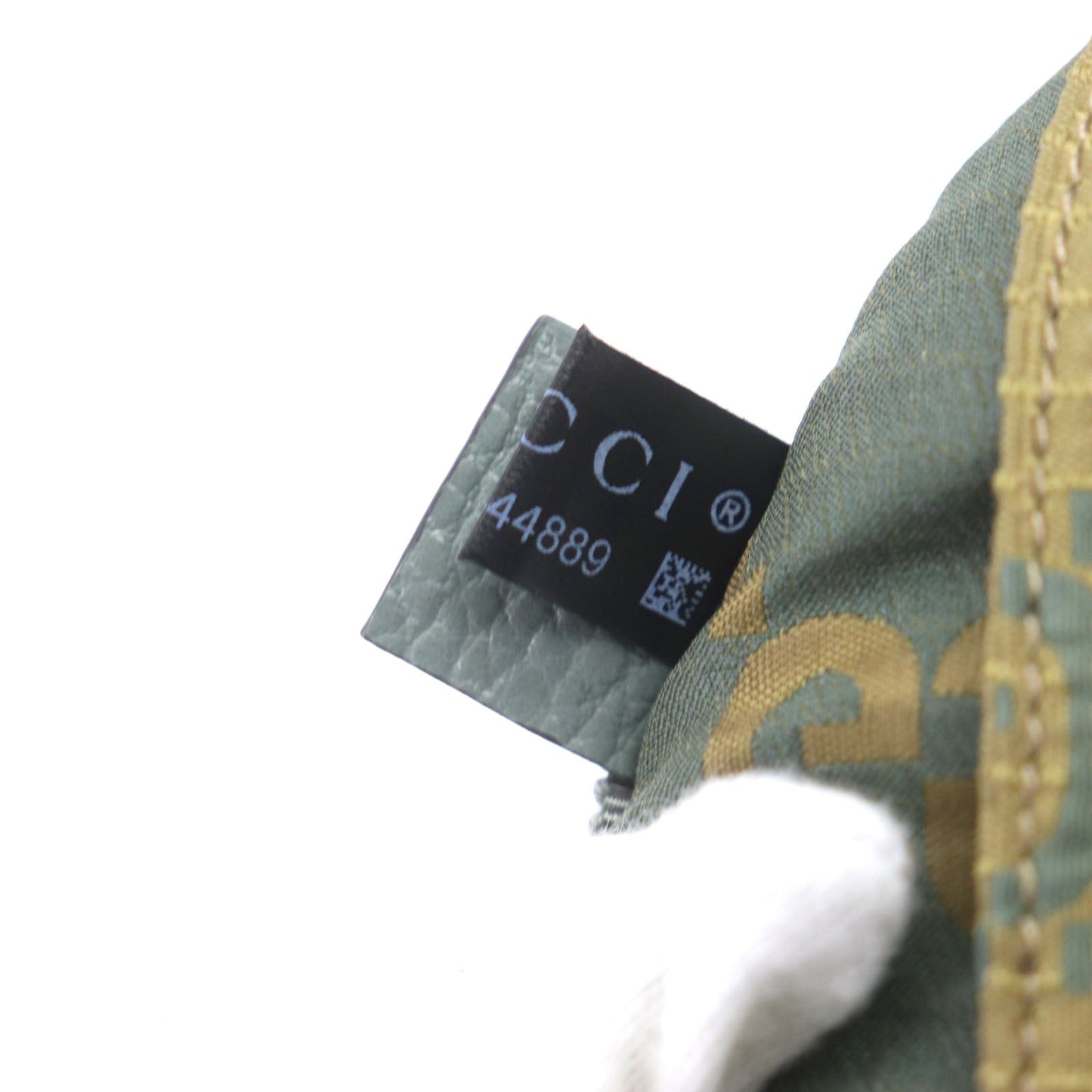 GUCCI 767923 Main: Nylon, Part: Leather khaki GG Ripstop mens Used