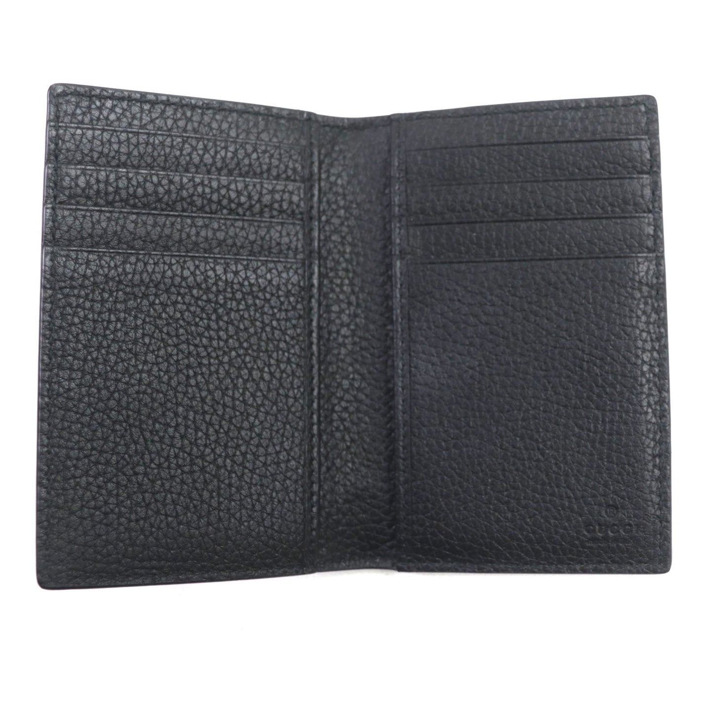 GUCCI Card Case 739478 Main: Leather black Jumbo GG mens Used