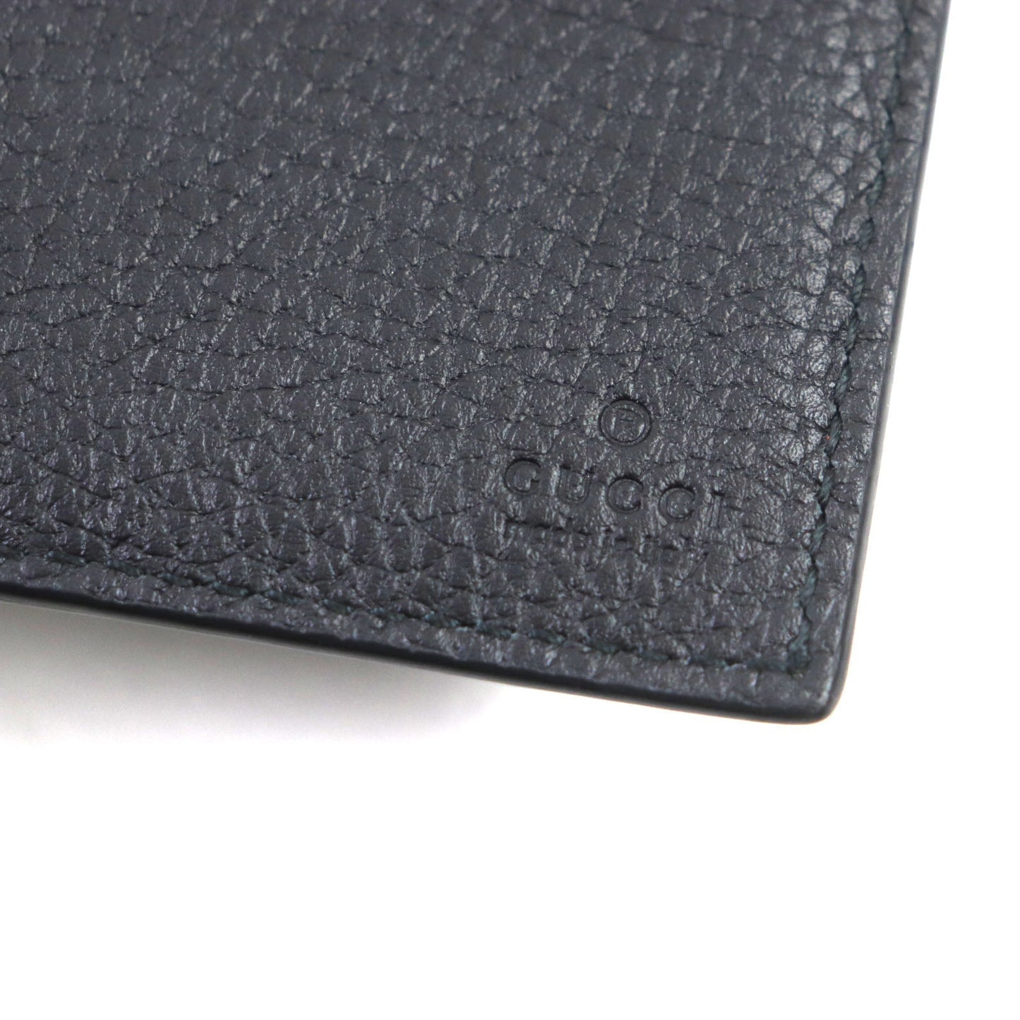 GUCCI Card Case 739478 Main: Leather black Jumbo GG mens Used