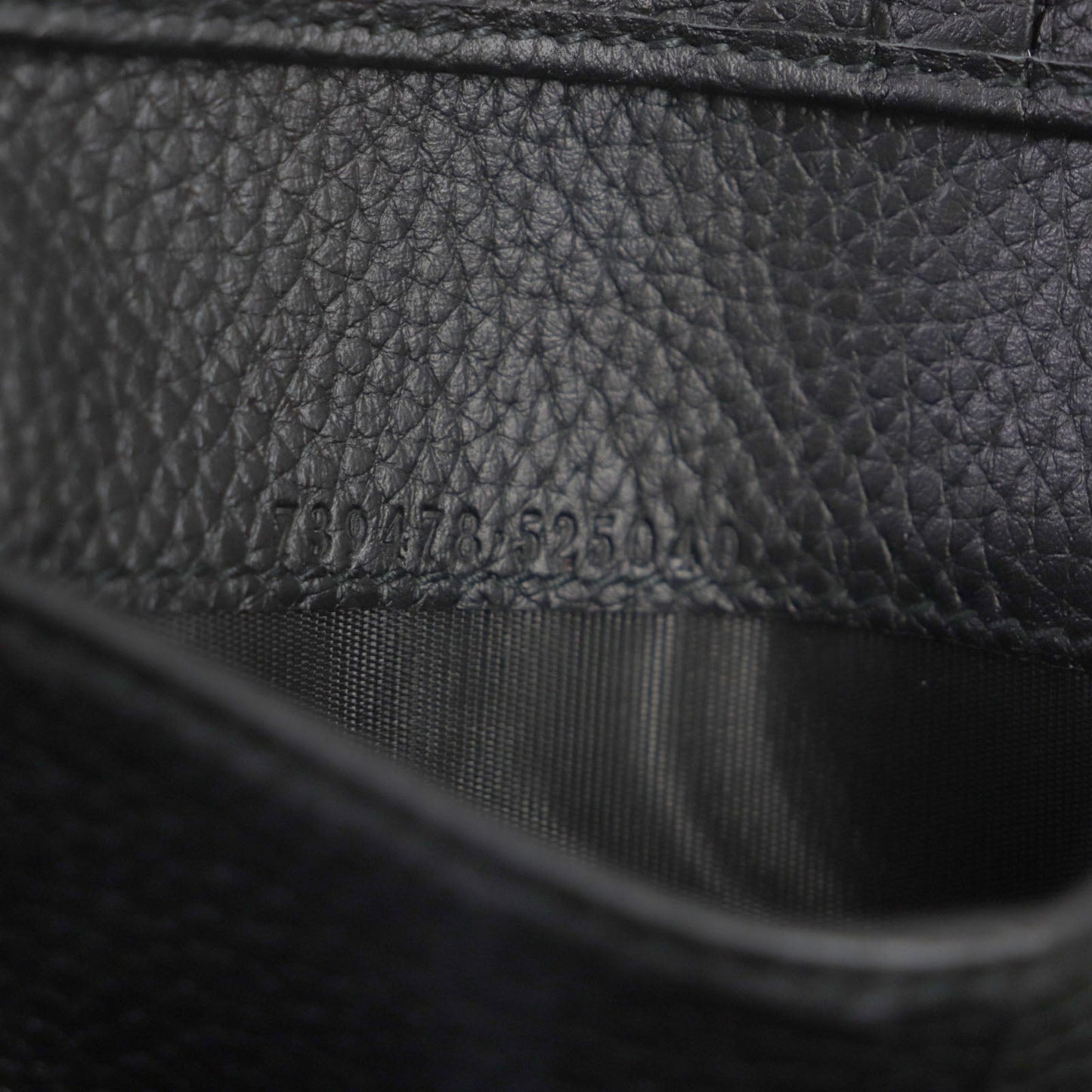 GUCCI Card Case 739478 Main: Leather black Jumbo GG mens Used