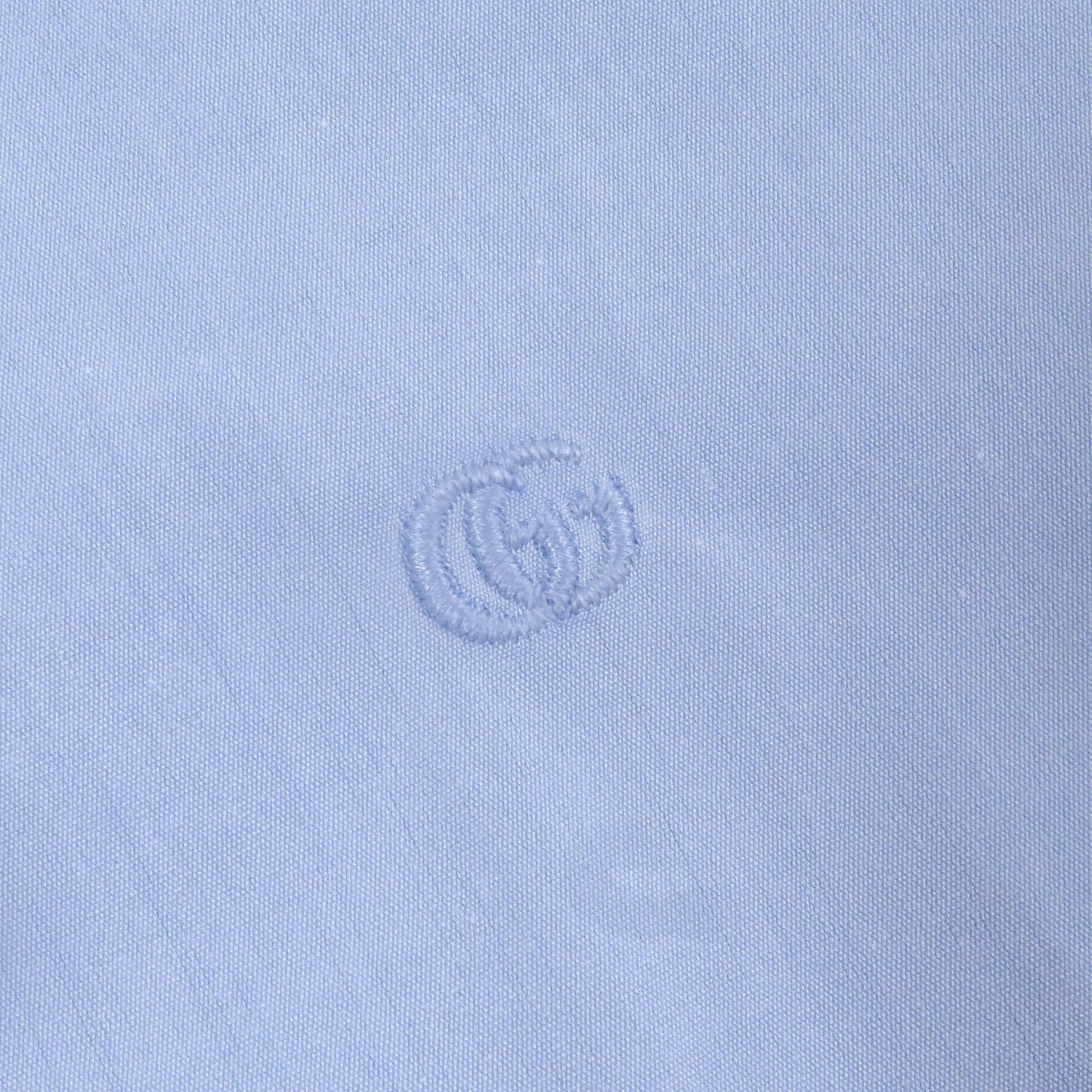 GUCCI Long sleeve shirt 699553 Main: 100% cotton, Part: 100% polyester Light blue mens 40 Used