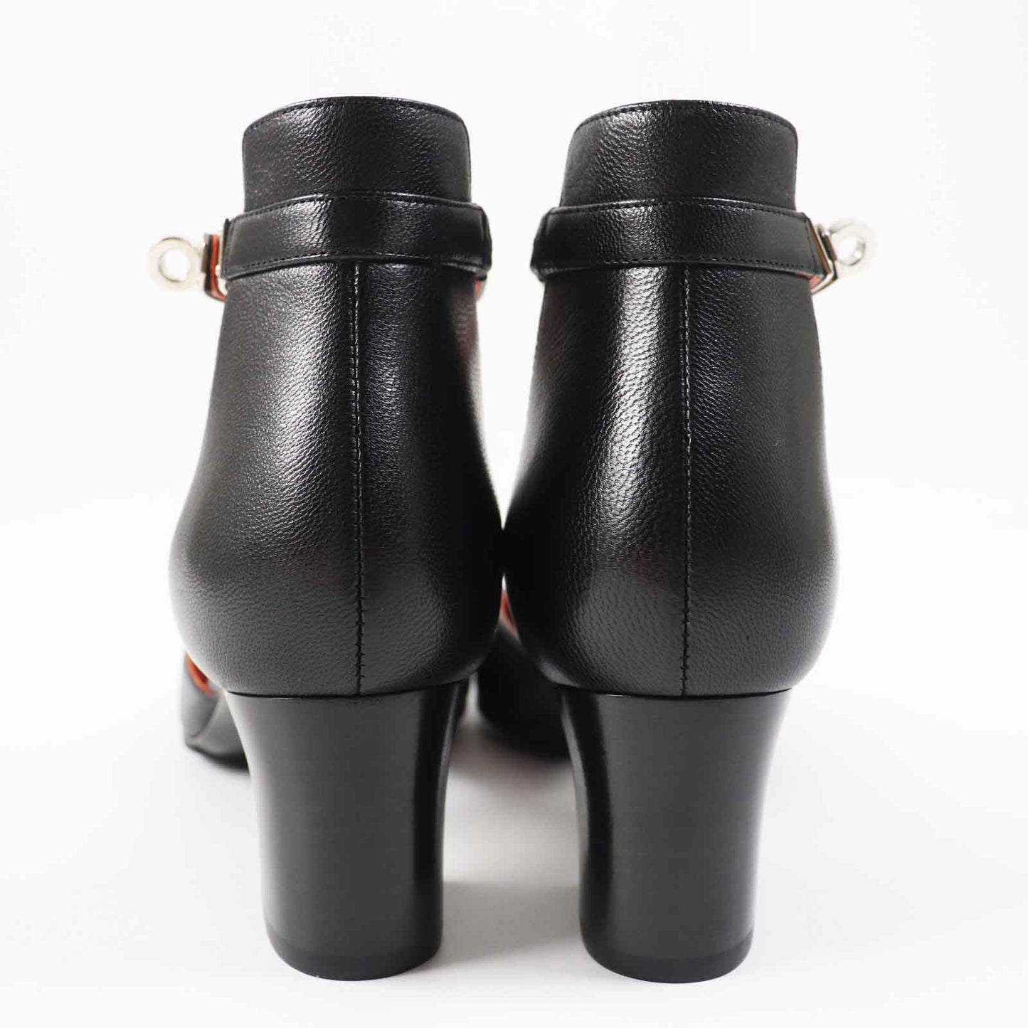 HERMES pumps Main: Leather black Baby 55 Women 37 1/2 Used