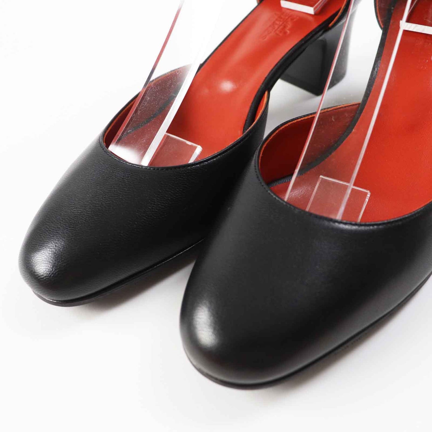 HERMES pumps Main: Leather black Baby 55 Women 37 1/2 Used