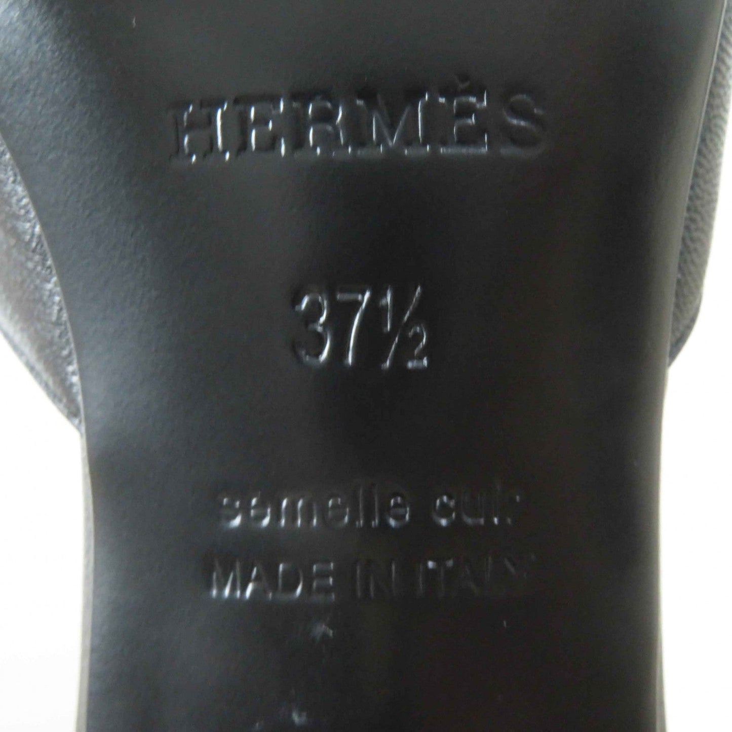 HERMES pumps Main: Leather black Baby 55 Women 37 1/2 Used