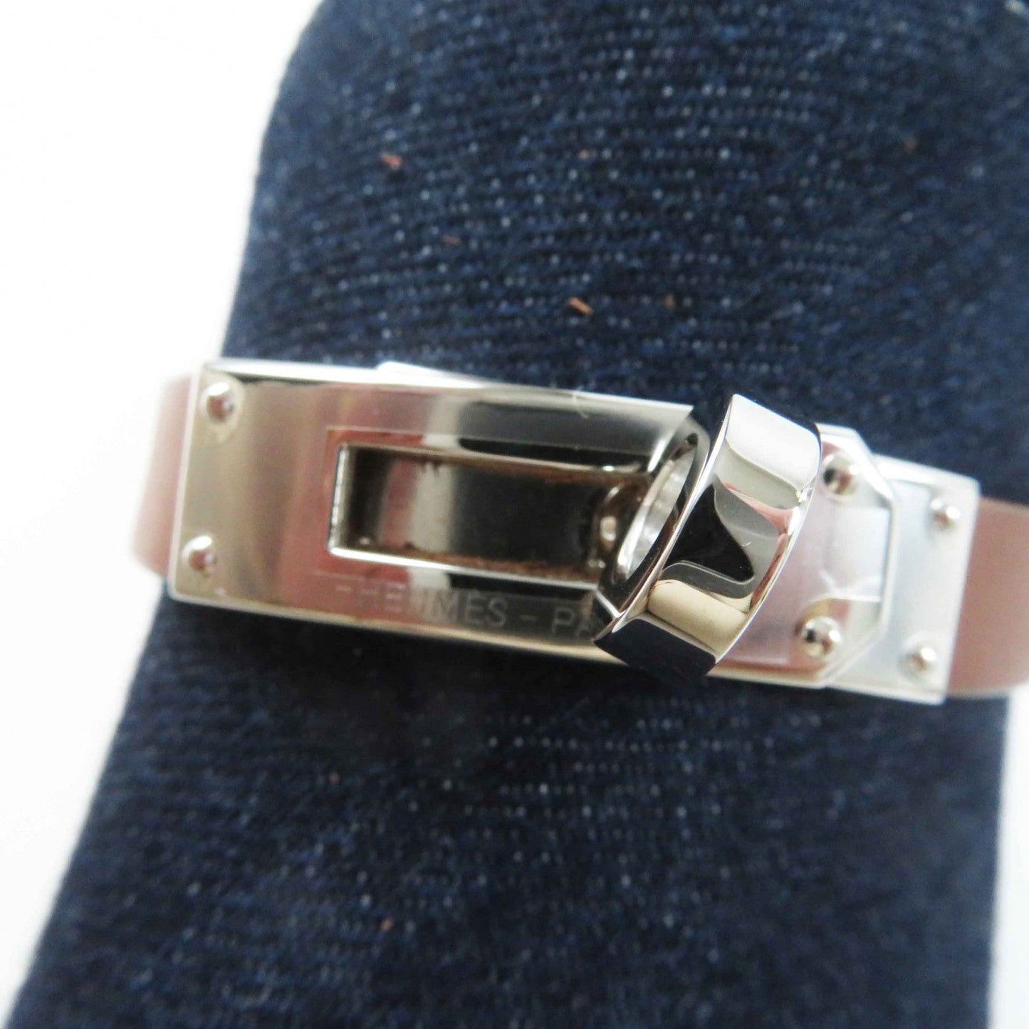 HERMES Sandals Main: Denim, Part: Leather, Part: Wood Indigo blue Carlotta Women 35 Used