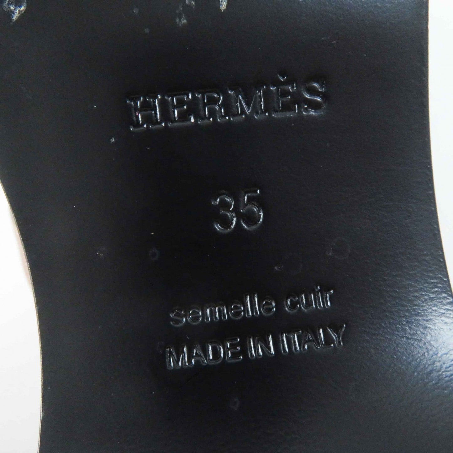 HERMES Sandals Main: Denim, Part: Leather, Part: Wood Indigo blue Carlotta Women 35 Used