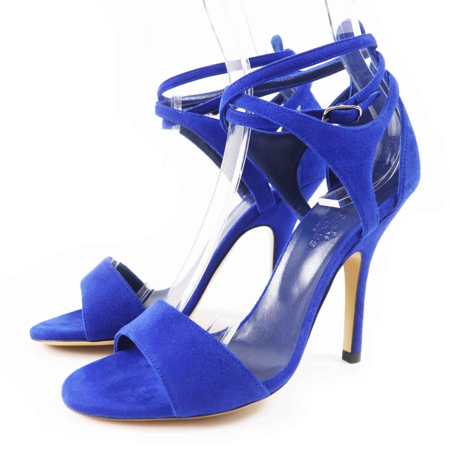 HERMES Sandals Main: Suede leather blue Women 35 1/2 Used