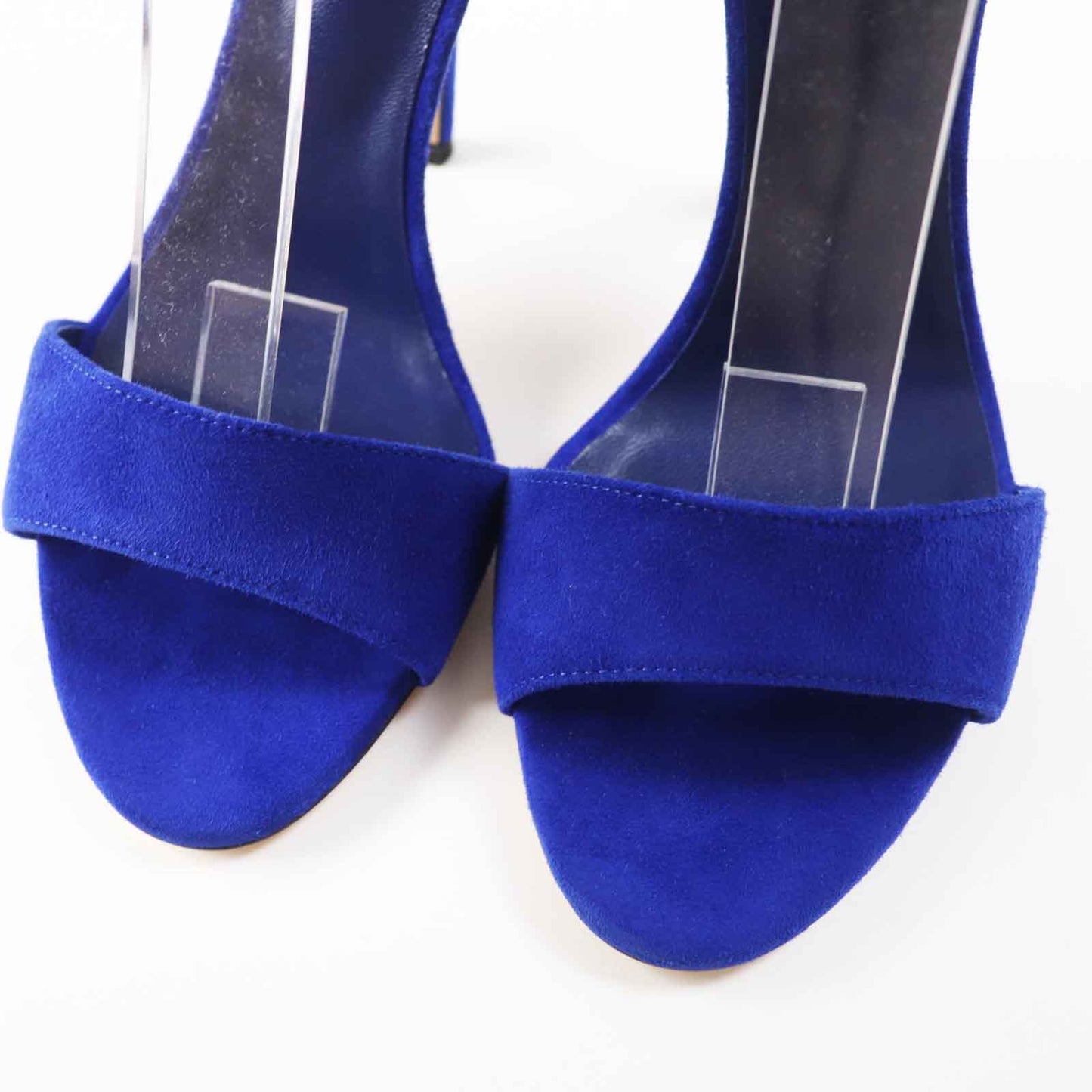 HERMES Sandals Main: Suede leather blue Women 35 1/2 Used