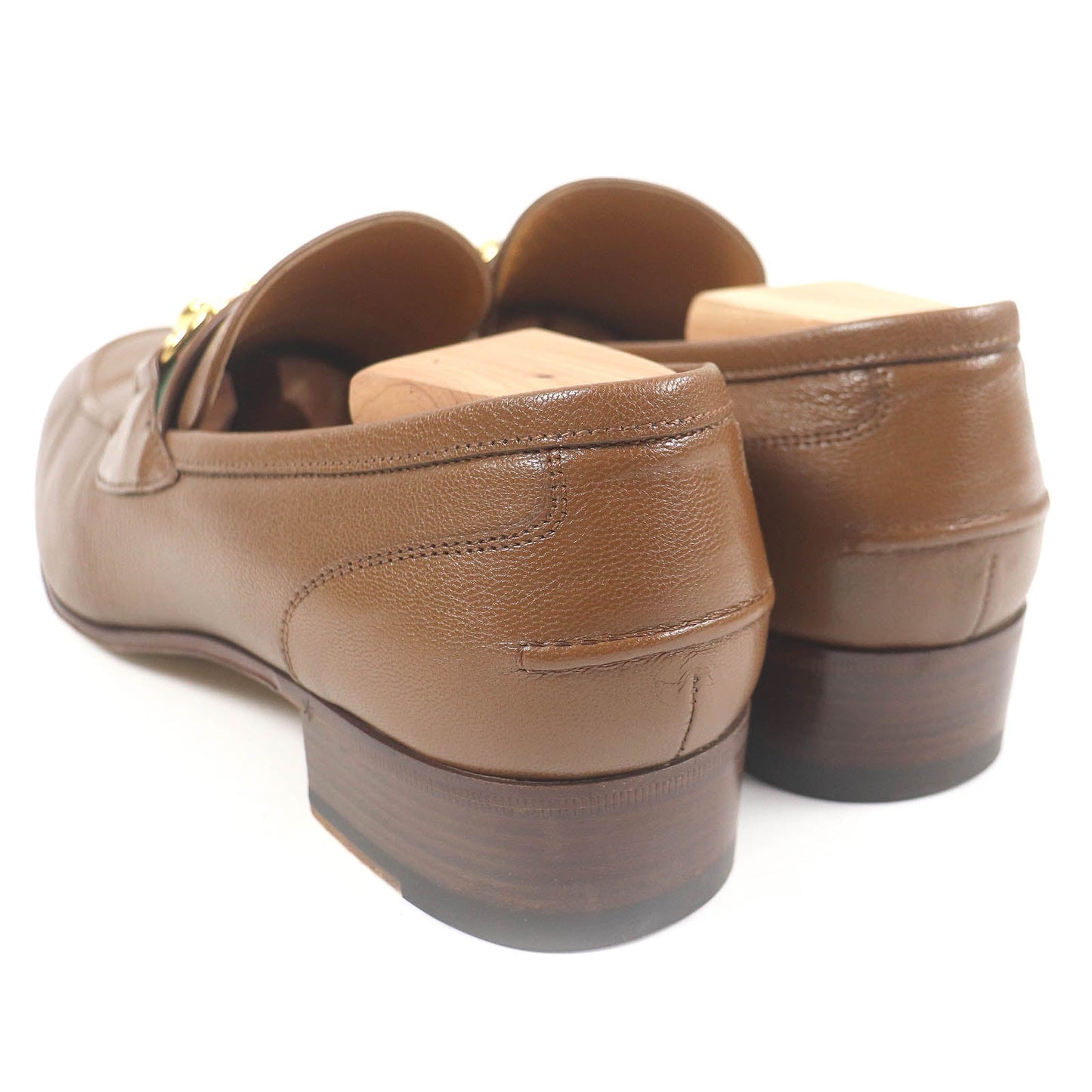 GUCCI loafers 655579 Main: Leather Brown mens 7 Used