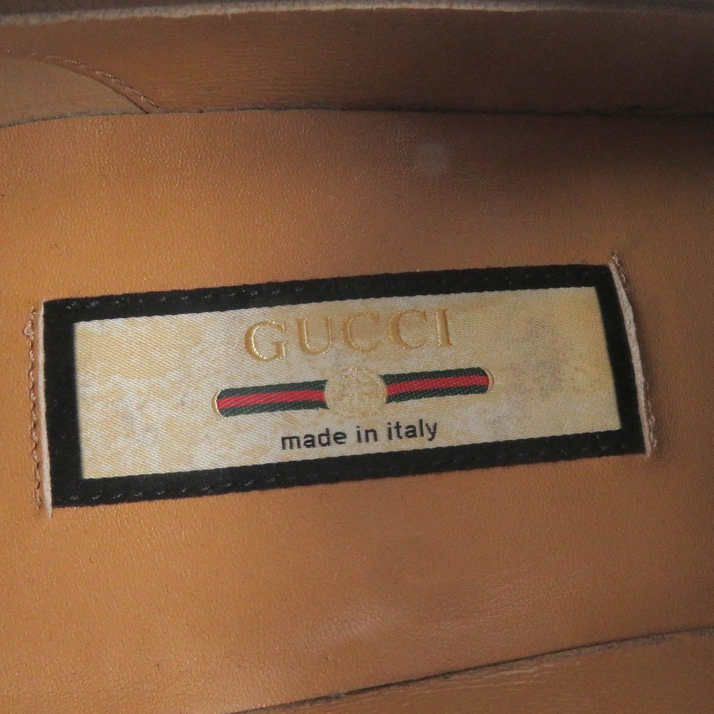 GUCCI loafers 655579 Main: Leather Brown mens 7 Used