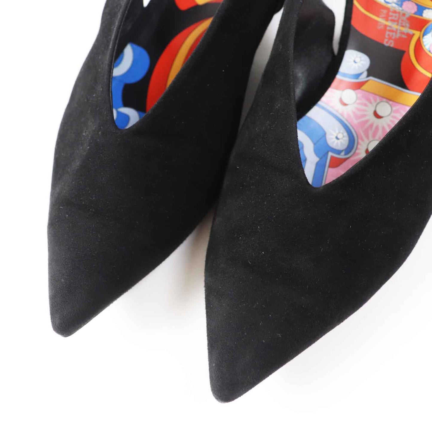 HERMES pumps 221013Z Main: Suede leather black Women 36 Used