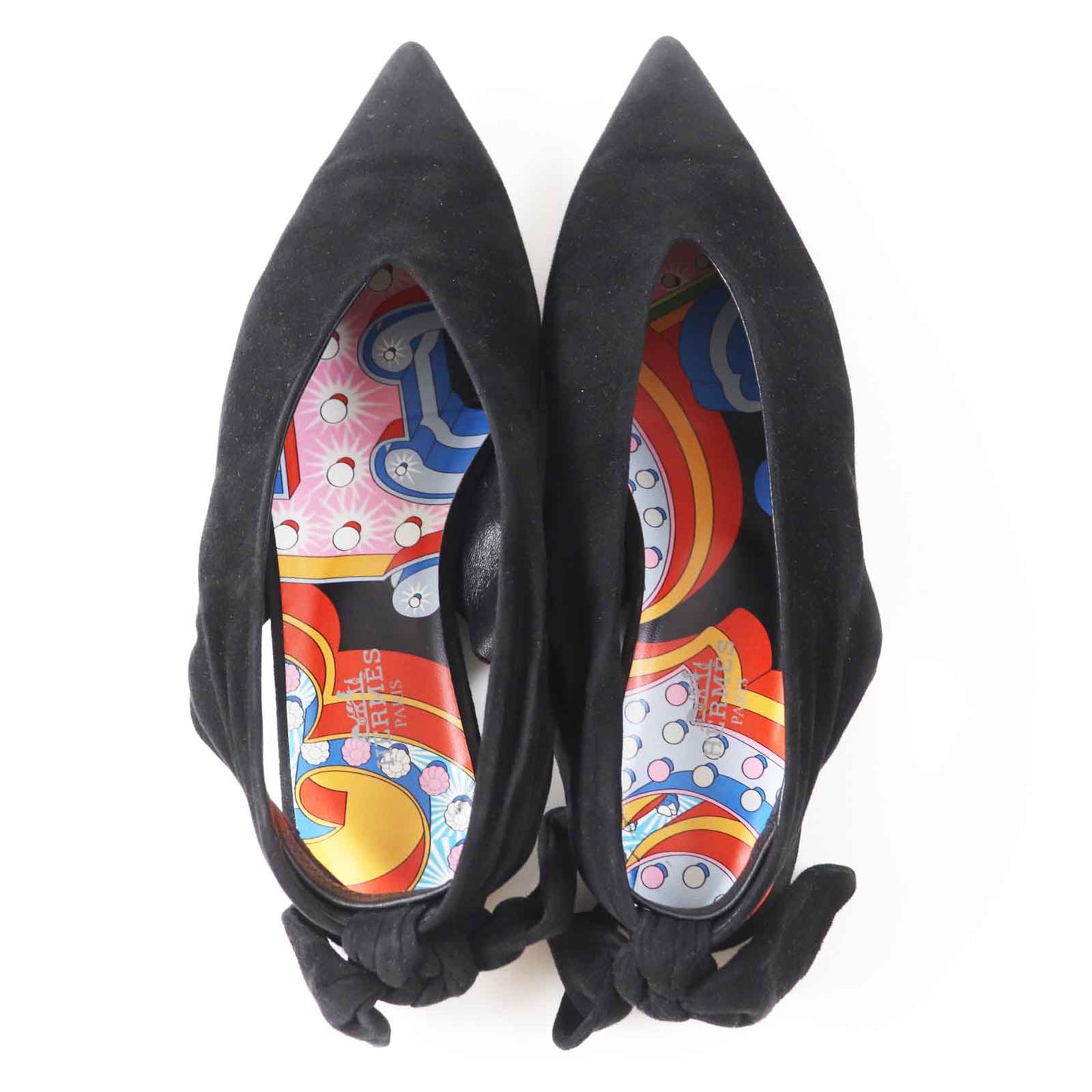 HERMES pumps 221013Z Main: Suede leather black Women 36 Used