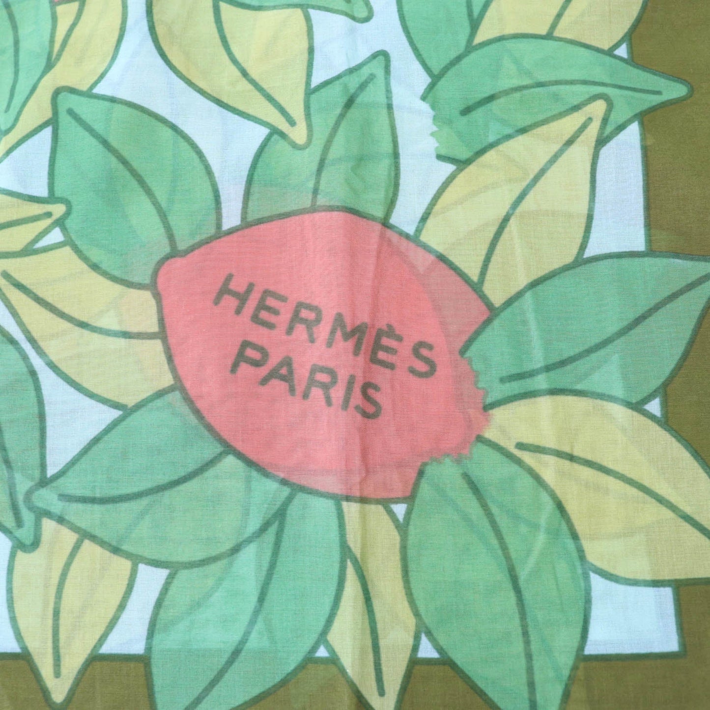 HERMES scarf Main: 100% cotton multicolor Women Used