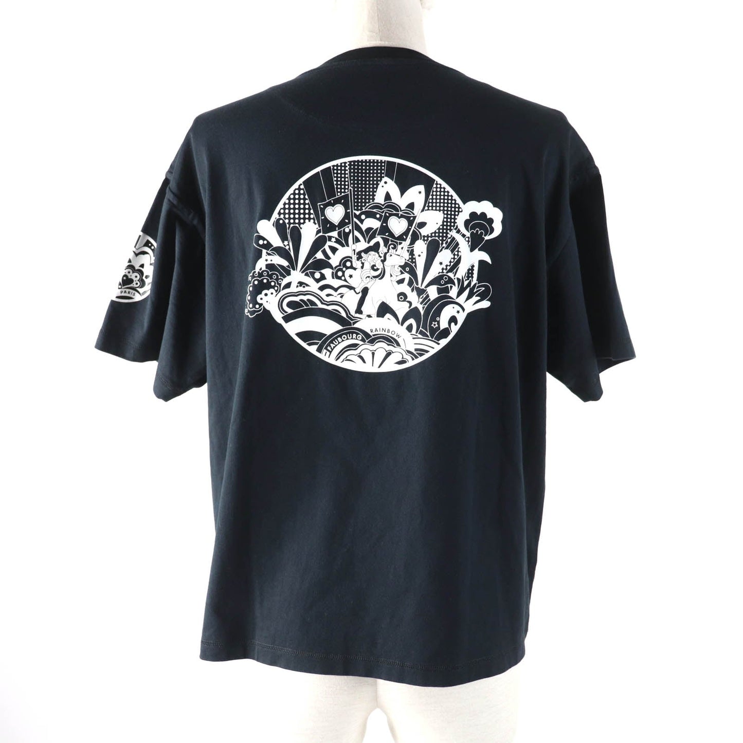 HERMES Short sleeve T-shirt 2E4602DU Main: 100% cotton black Women 38 Used