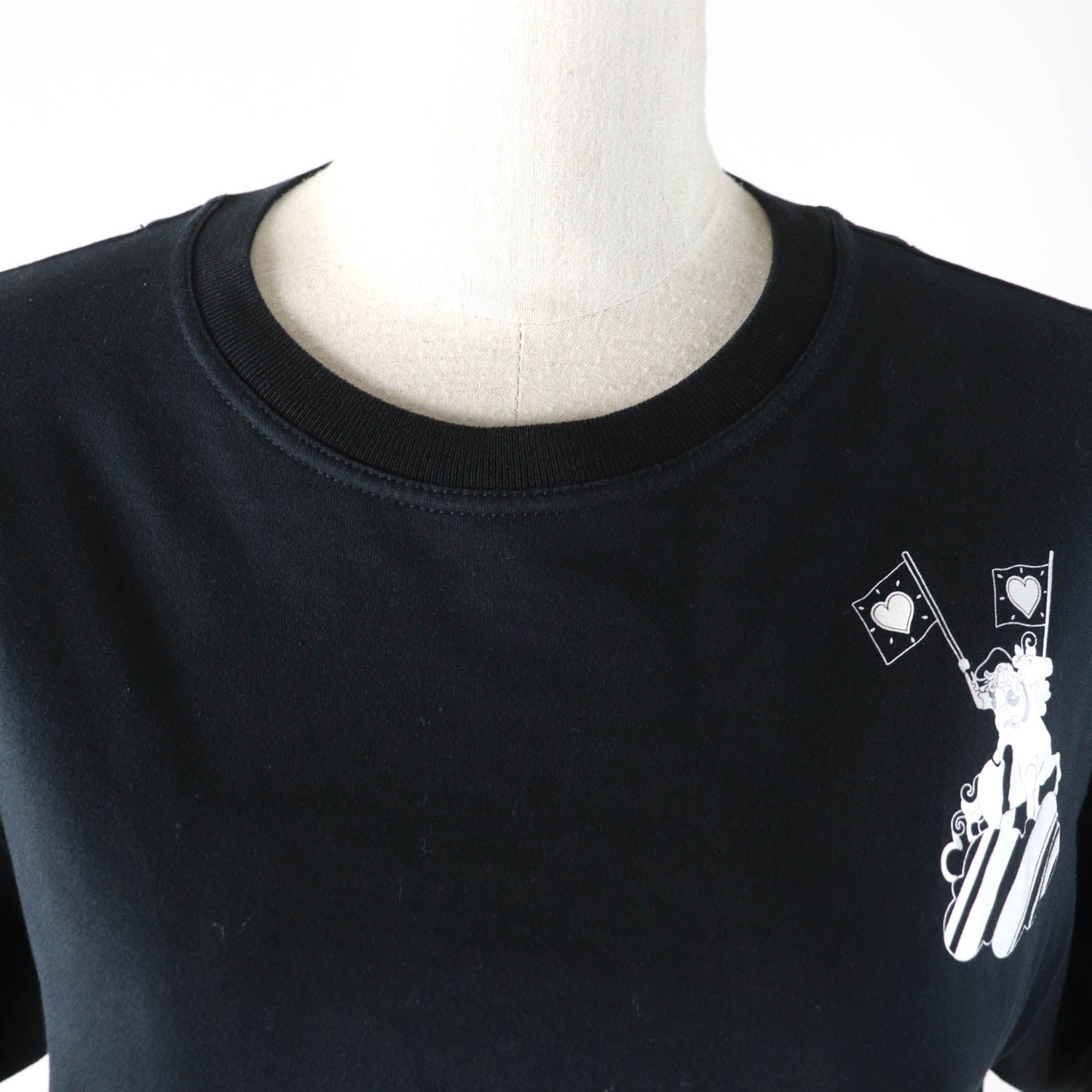 HERMES Short sleeve T-shirt 2E4602DU Main: 100% cotton black Women 38 Used
