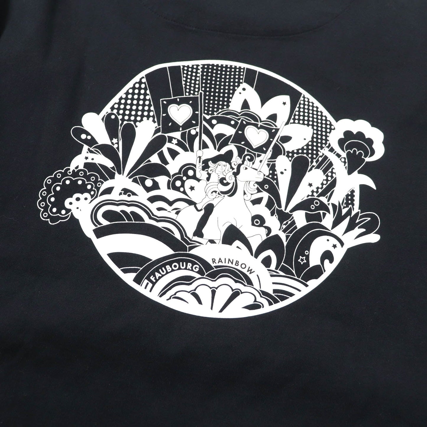 HERMES Short sleeve T-shirt 2E4602DU Main: 100% cotton black Women 38 Used