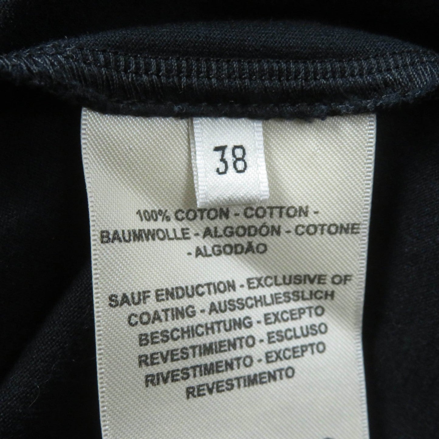 HERMES Short sleeve T-shirt 2E4602DU Main: 100% cotton black Women 38 Used