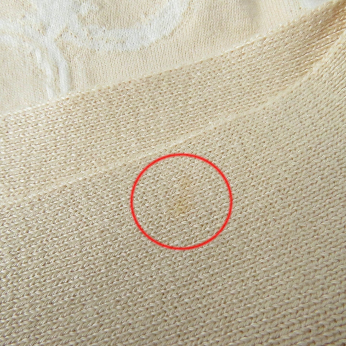 HERMES tops 2E4607DZ Main: 100% cotton beige Women 36 Used