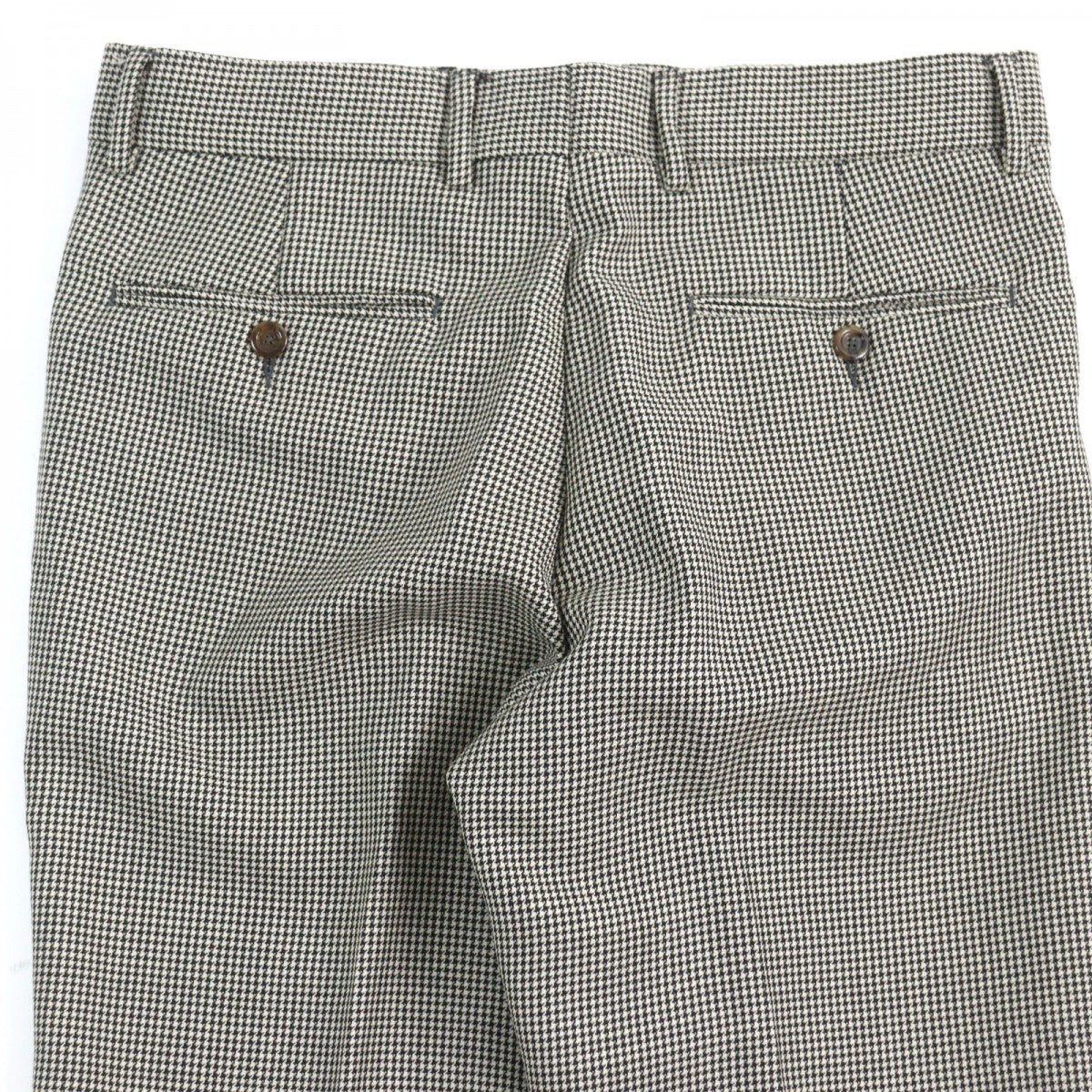 GUCCI Pants 574355 Outer: 88% wool, Outer: 12% mohair, Lining: 100% rayon, Part: 65% polyester, Part: 35% cotton Black White mens Used