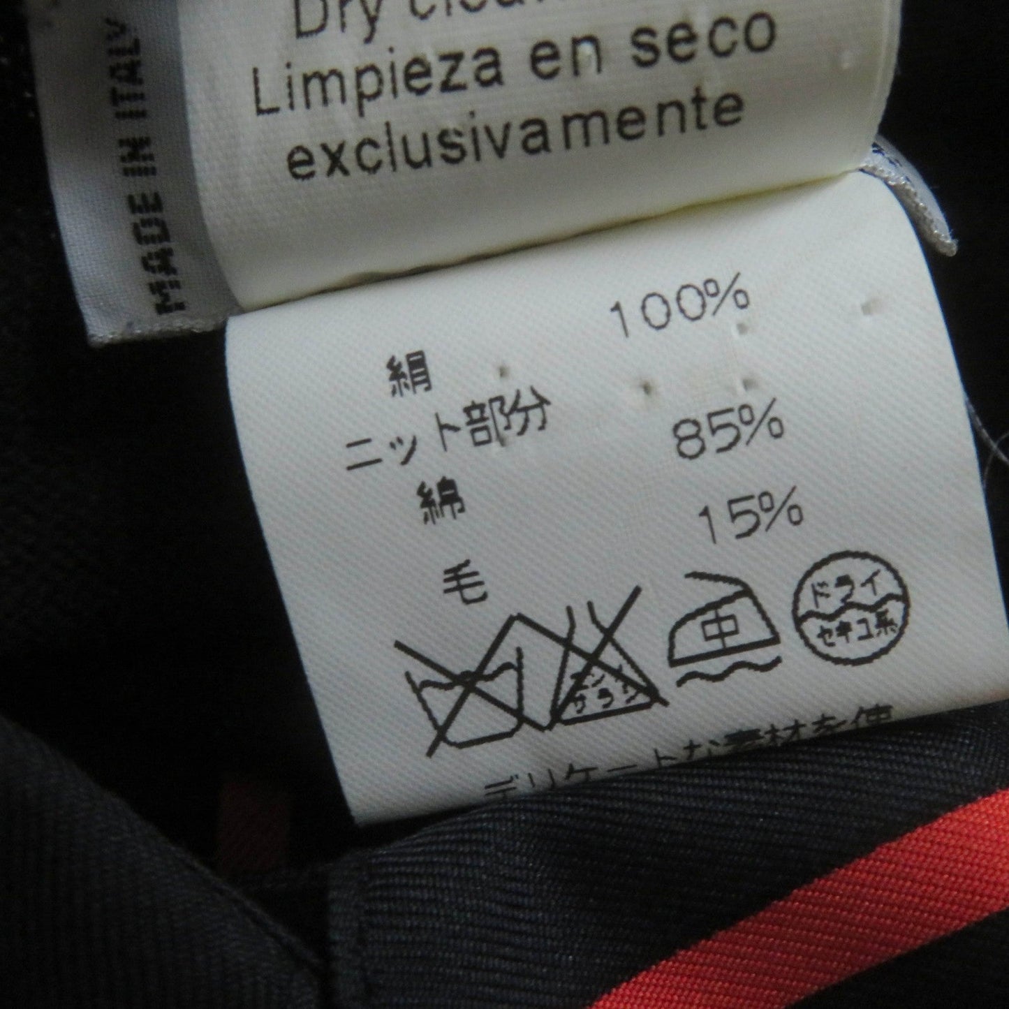 HERMES Long sleeve polo shirt Main: 100% silk, part: 85% cotton, part: 15% cashmere black LES CLES THE KEYS RARE Women M Used