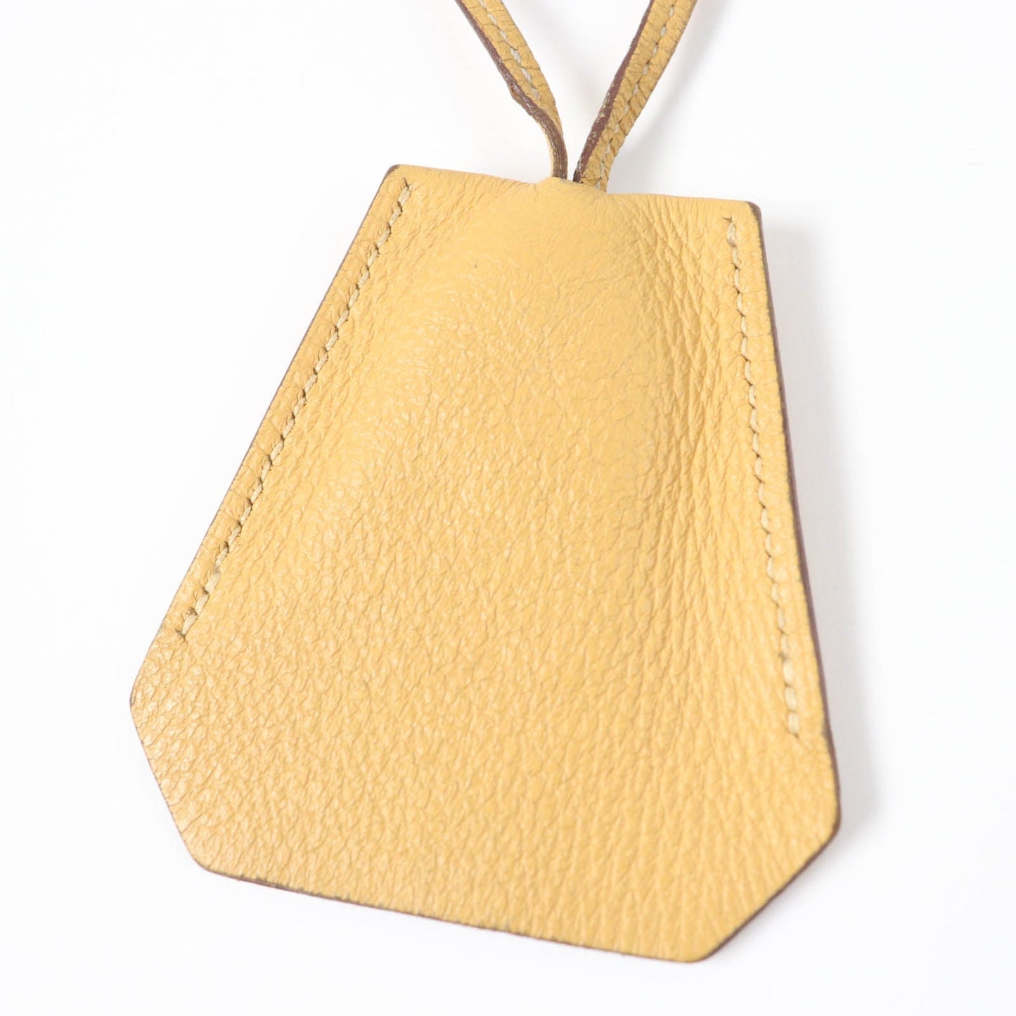 HERMES Necklace Main: Leather light brown Women Used