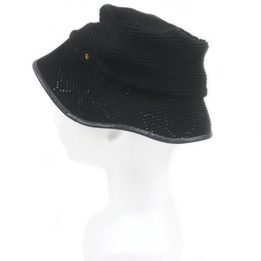 GUCCI hat 656573 Main: 100% cotton, some parts: leather black mens M Used