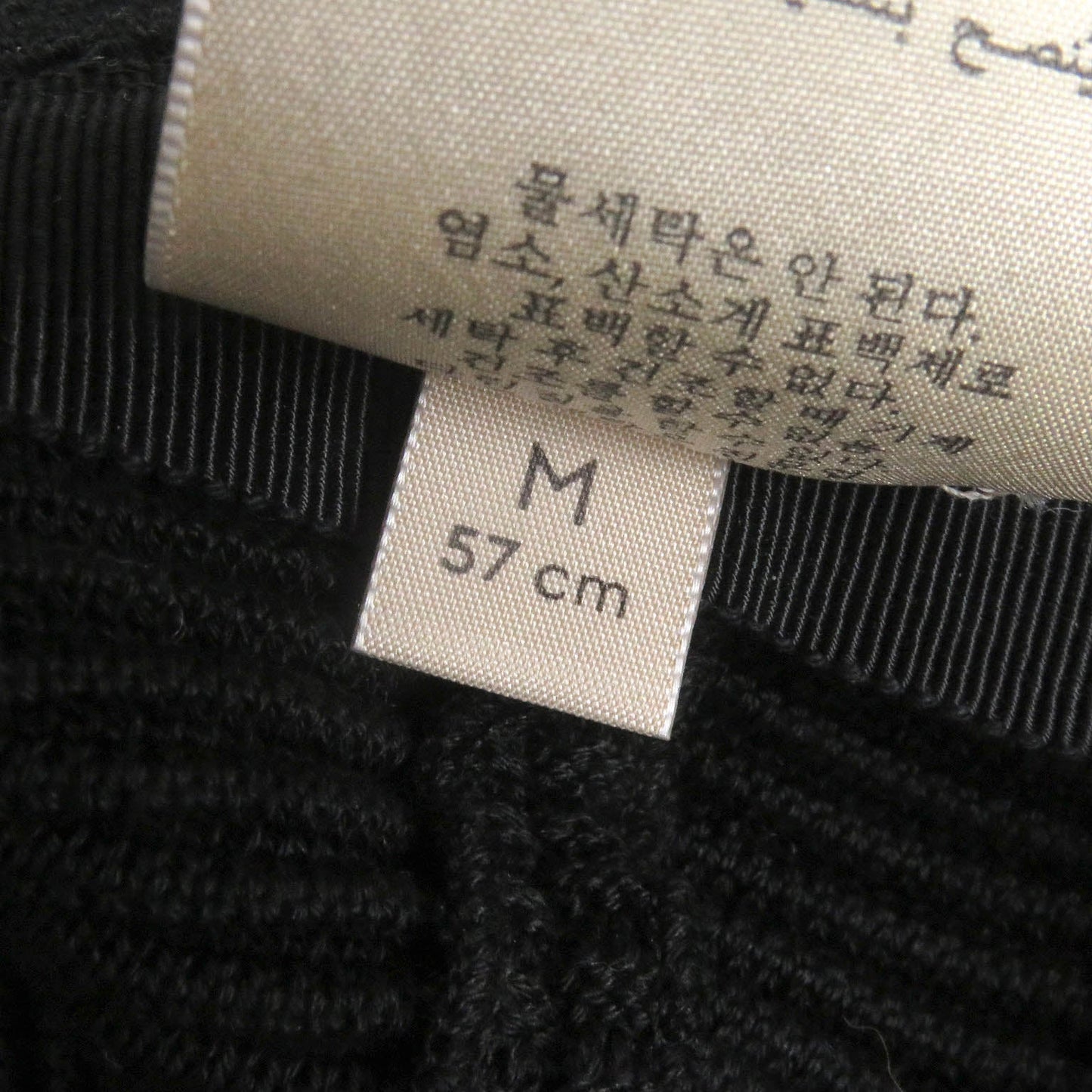 GUCCI hat 656573 Main: 100% cotton, some parts: leather black mens M Used