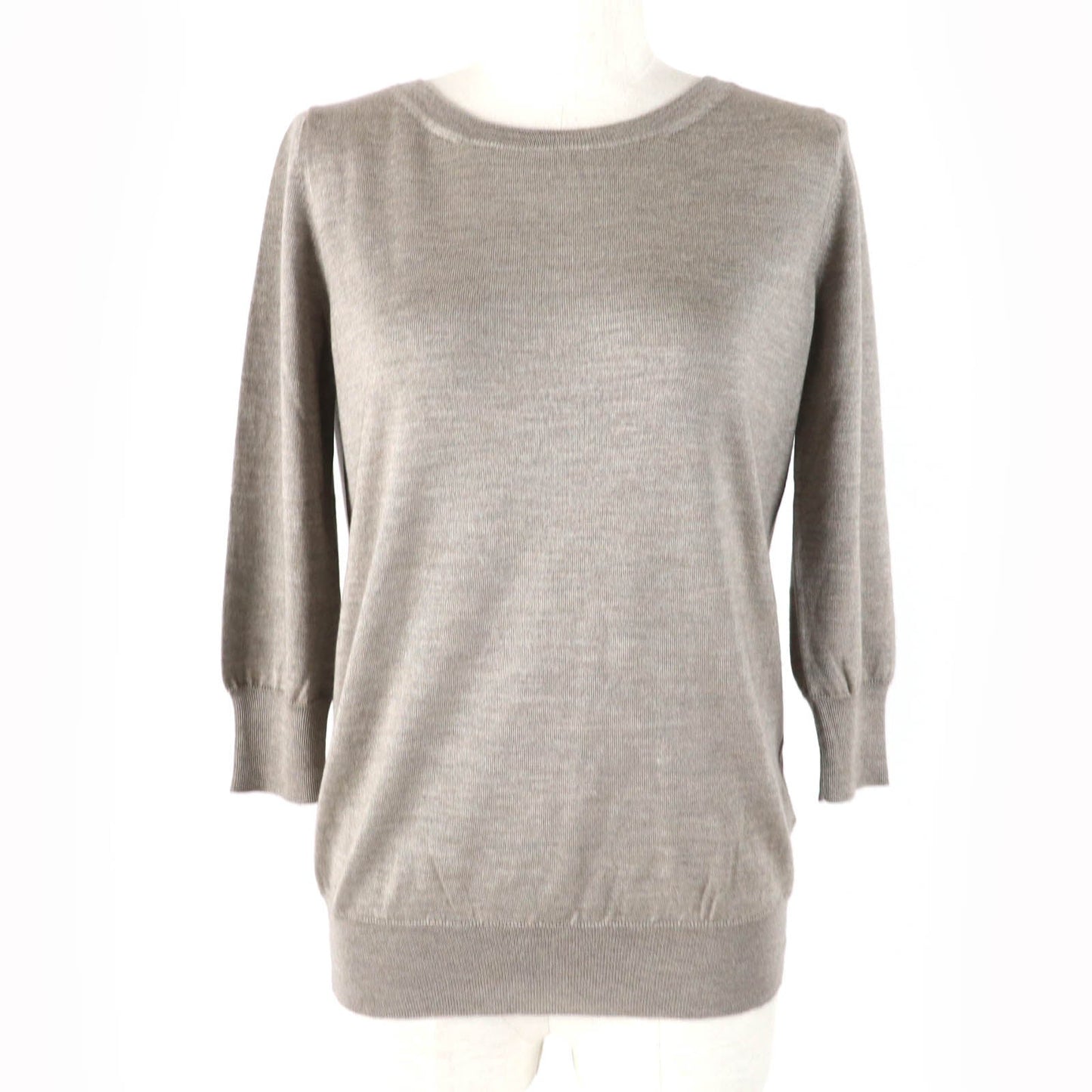 HERMES knit Main: 50% cashmere, Main: 50% silk Brown type Women 34 Used