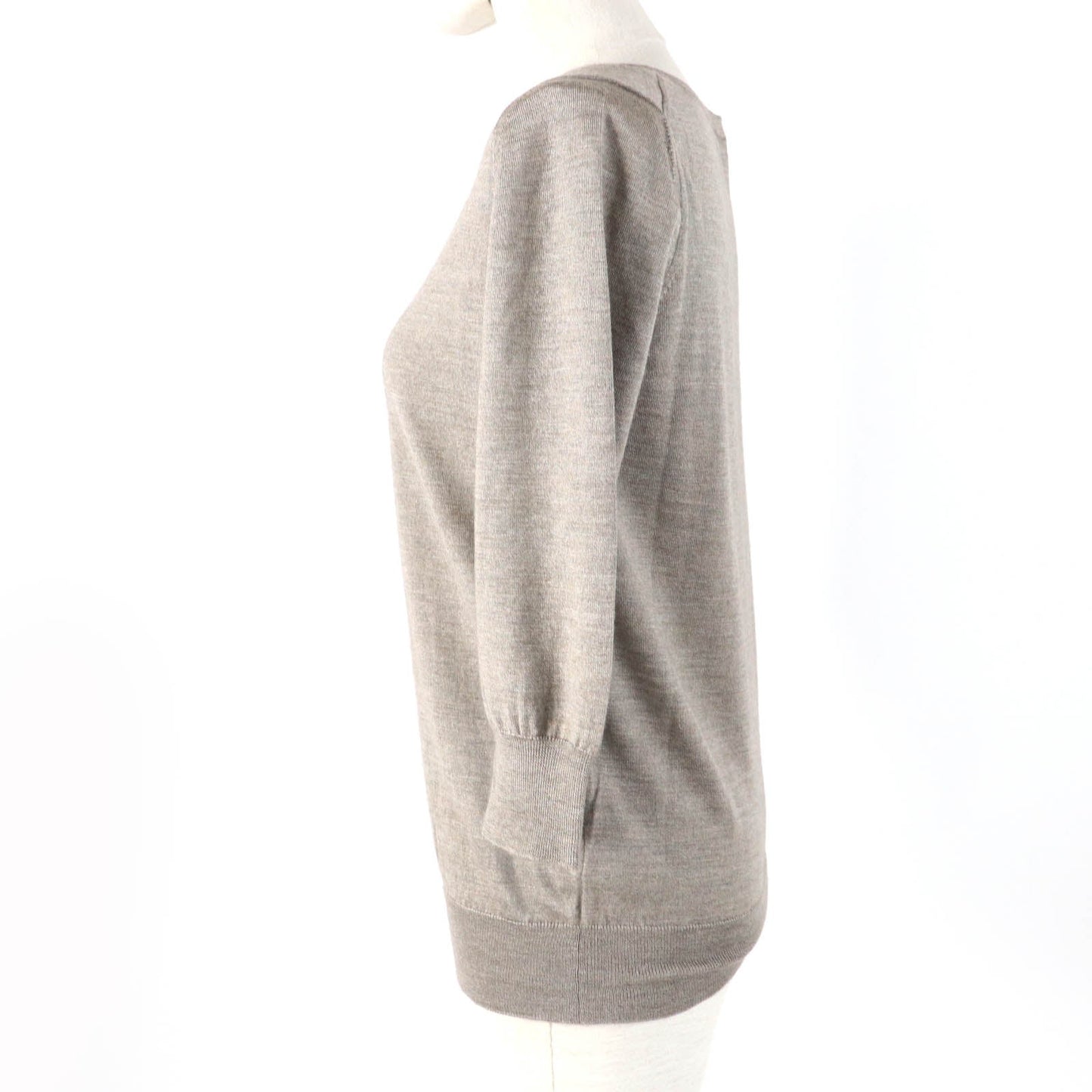 HERMES knit Main: 50% cashmere, Main: 50% silk Brown type Women 34 Used