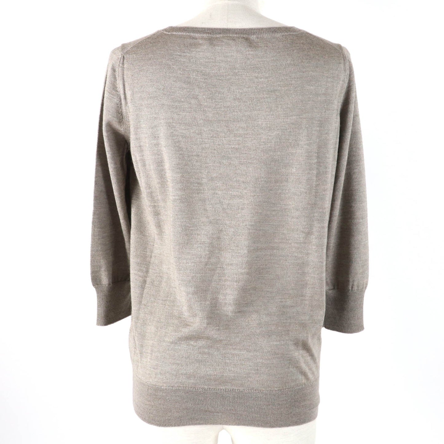 HERMES knit Main: 50% cashmere, Main: 50% silk Brown type Women 34 Used