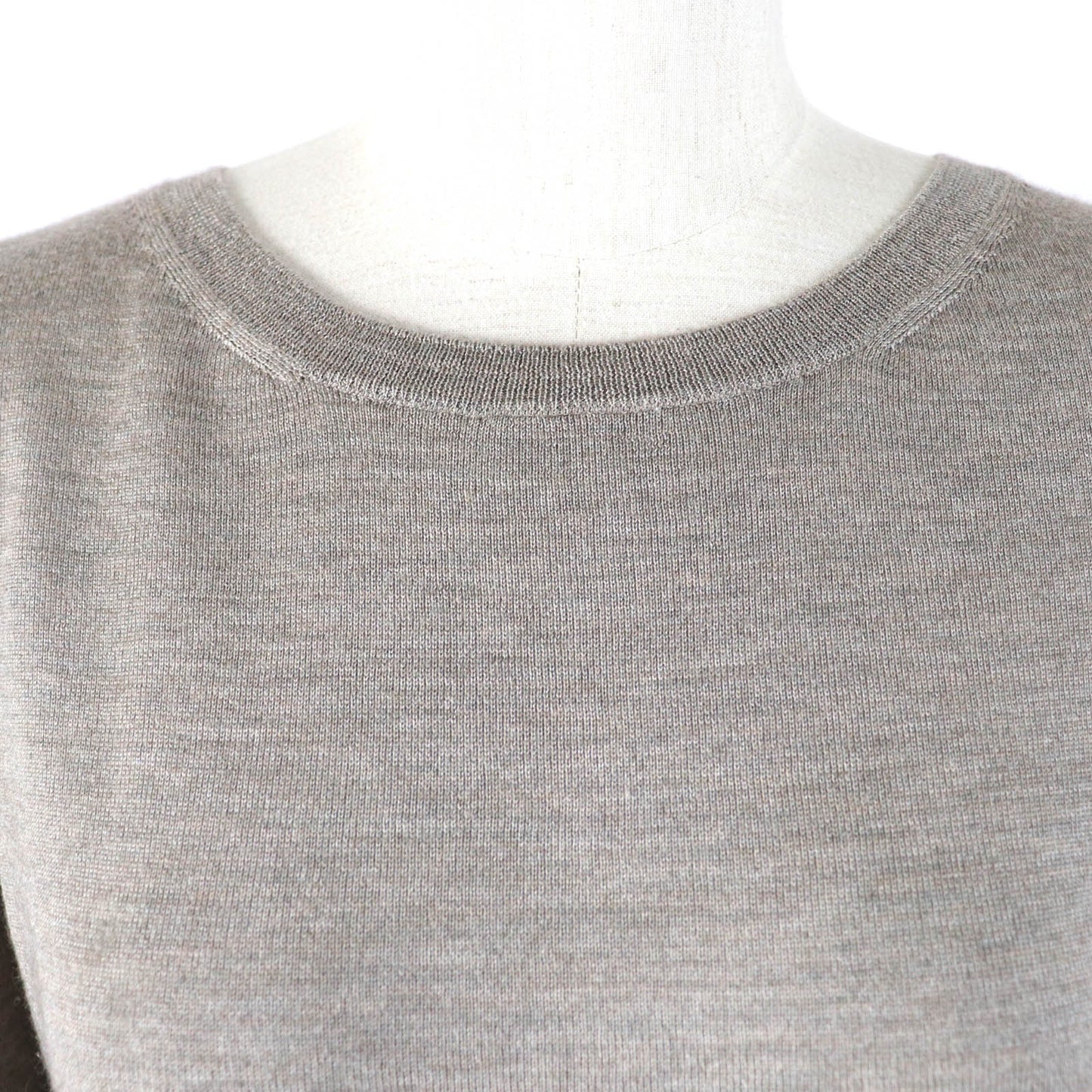 HERMES knit Main: 50% cashmere, Main: 50% silk Brown type Women 34 Used