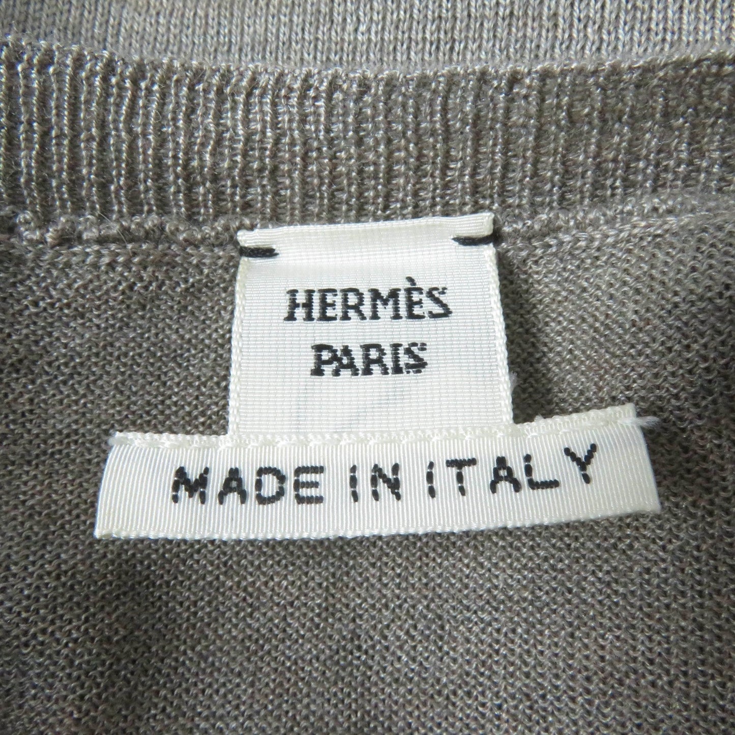 HERMES knit Main: 50% cashmere, Main: 50% silk Brown type Women 34 Used