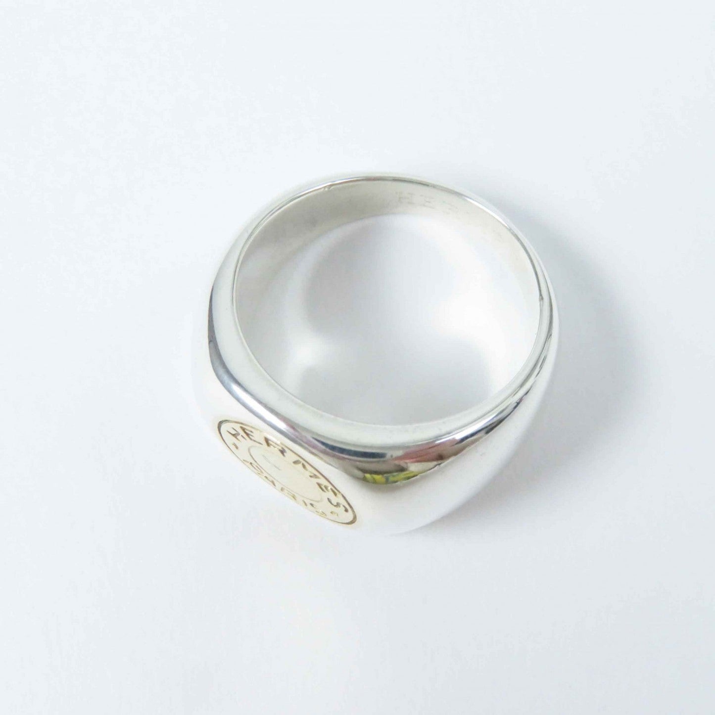 HERMES Ring Main: SV925, Part: 750 Silver gold Seriering Women 51 Used