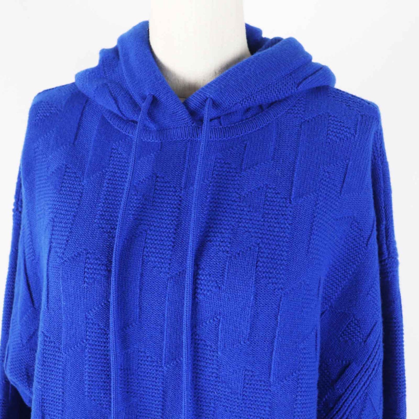 HERMES Hoodie 4E2623D3 Main: 100% wool, part: 98% wool, part: 2% nylon blue Women 34 Used