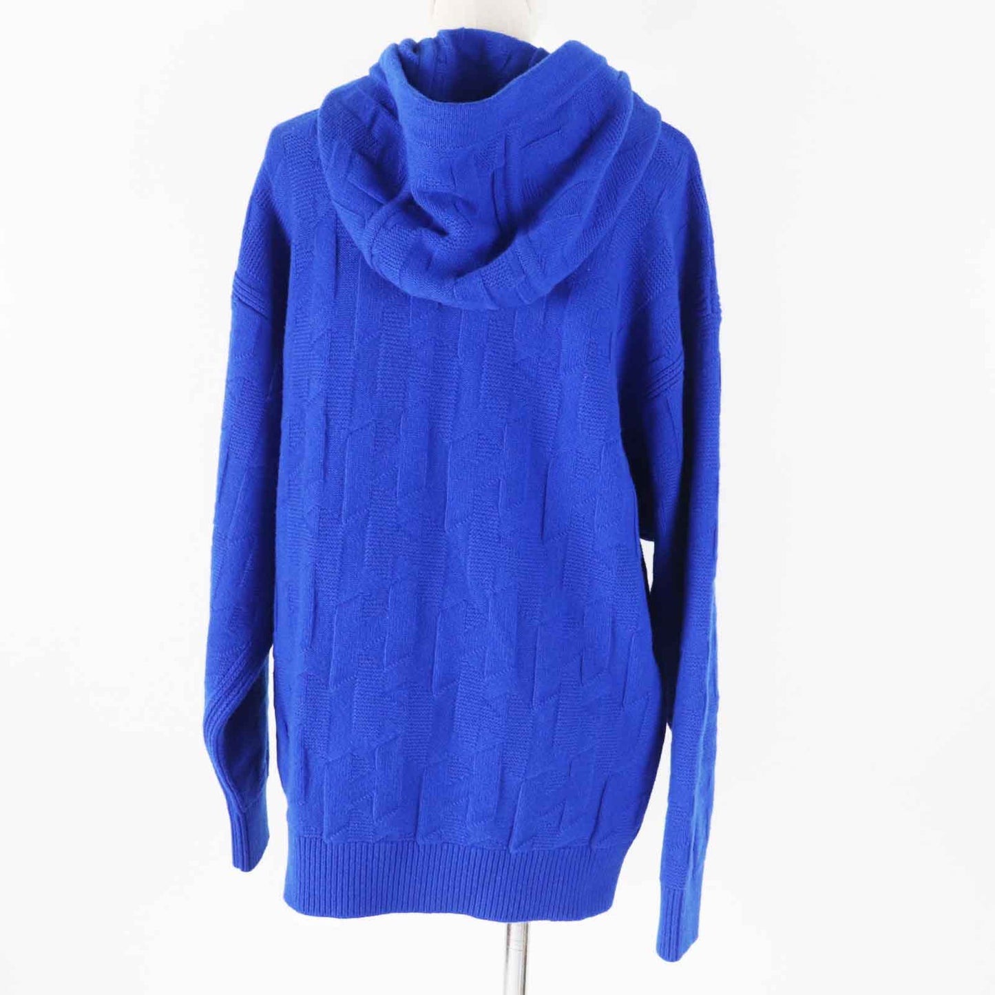 HERMES Hoodie 4E2623D3 Main: 100% wool, part: 98% wool, part: 2% nylon blue Women 34 Used