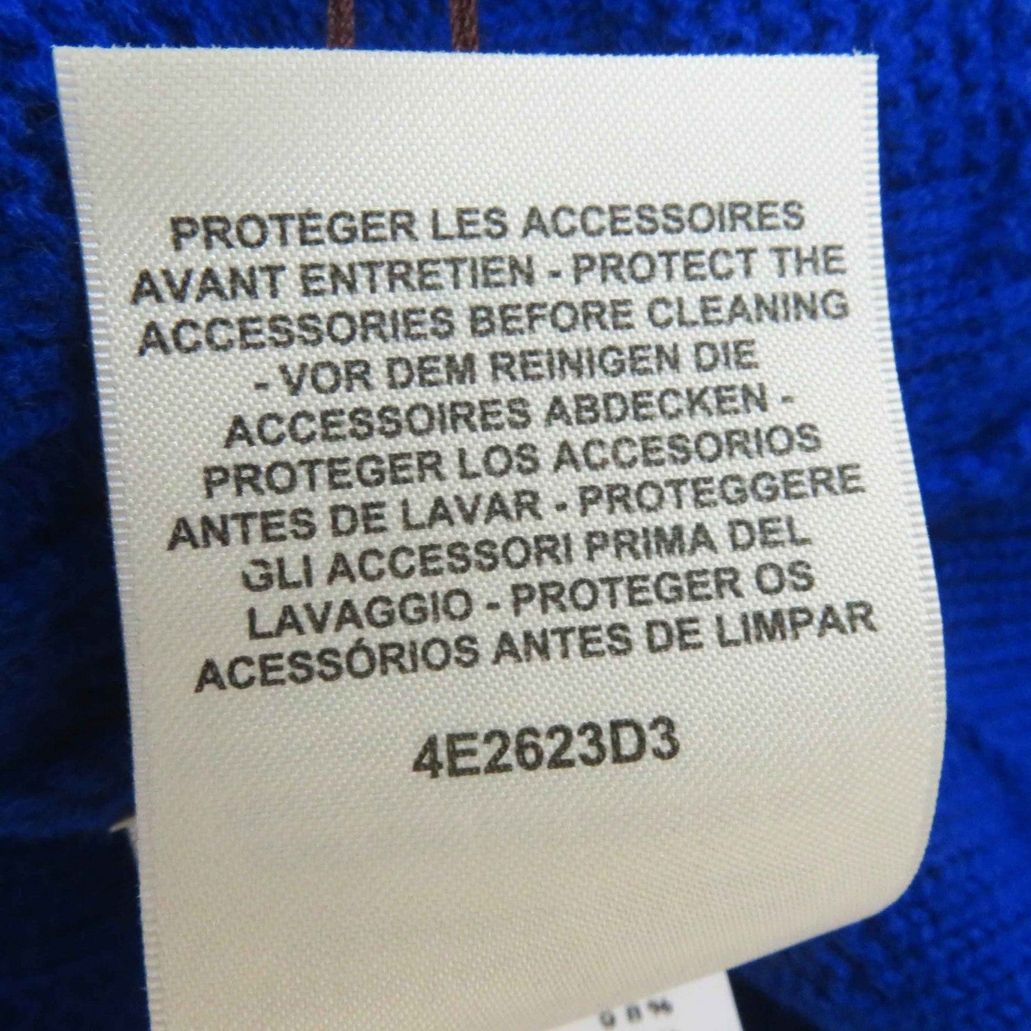 HERMES Hoodie 4E2623D3 Main: 100% wool, part: 98% wool, part: 2% nylon blue Women 34 Used