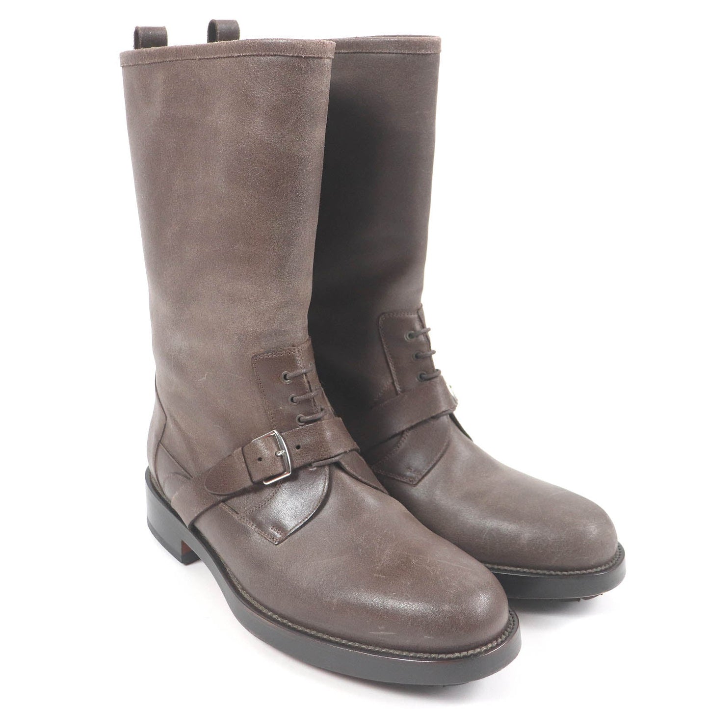 HERMES boots Main: Leather Brown mens 40 Used
