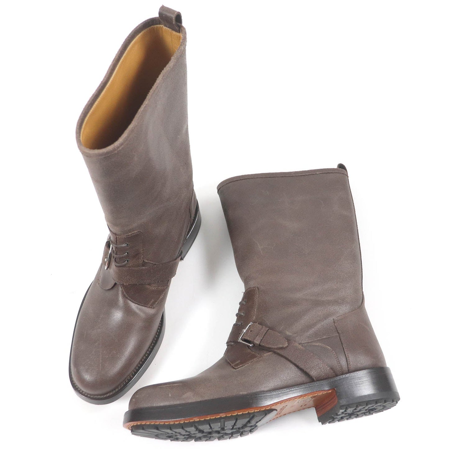 HERMES boots Main: Leather Brown mens 40 Used