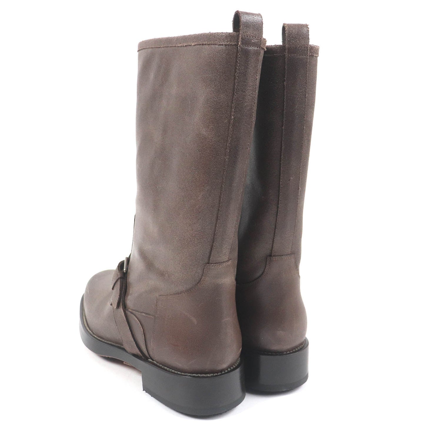 HERMES boots Main: Leather Brown mens 40 Used