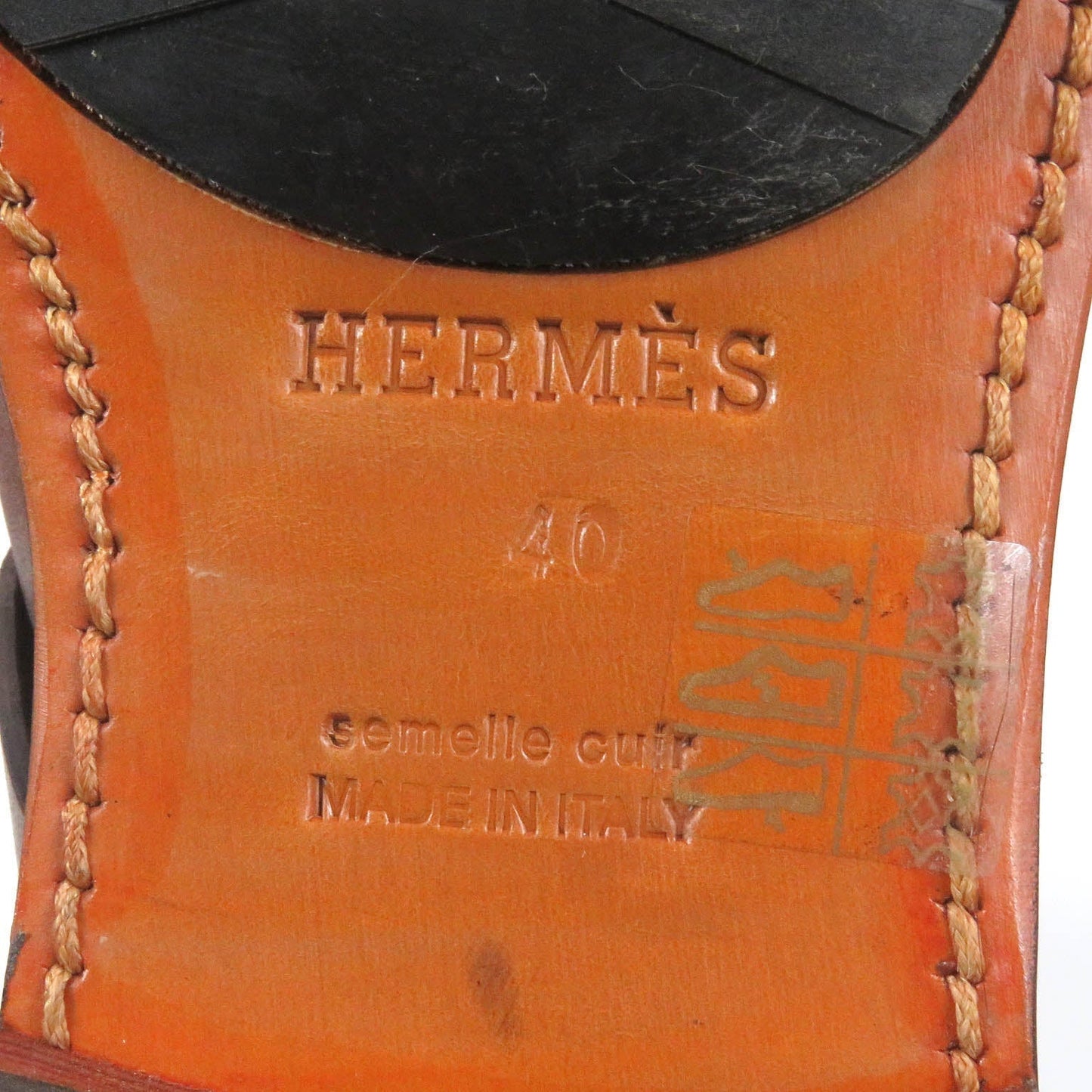 HERMES boots Main: Leather Brown mens 40 Used
