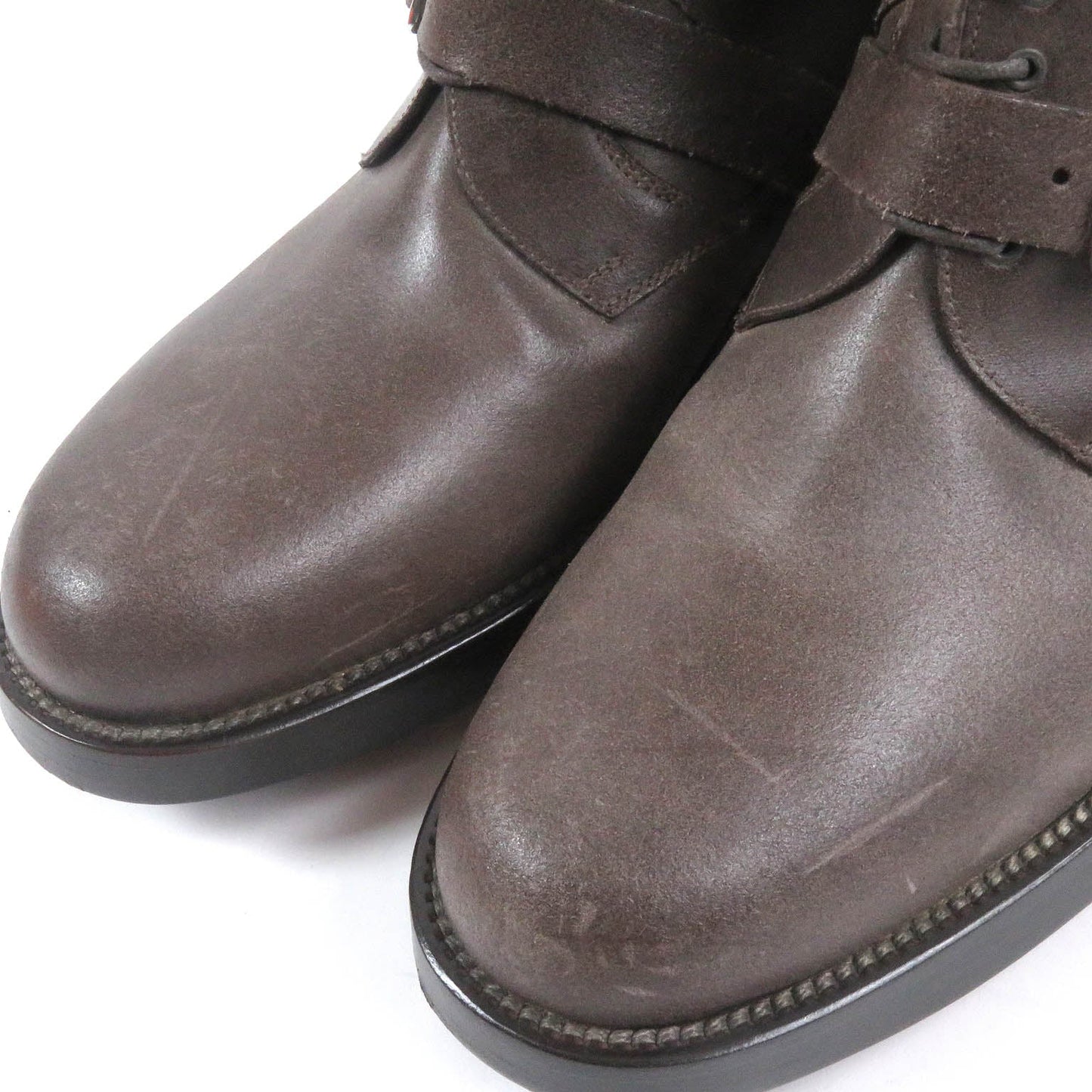HERMES boots Main: Leather Brown mens 40 Used