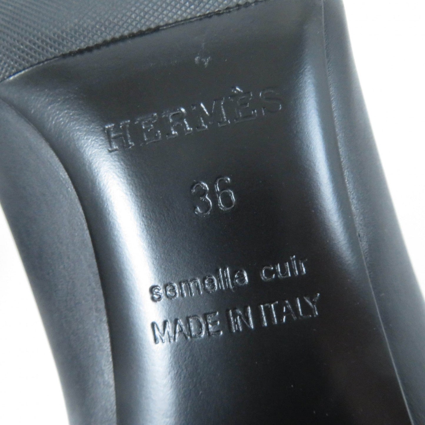 HERMES Ankle boots Main: Leather black Women 36 Used