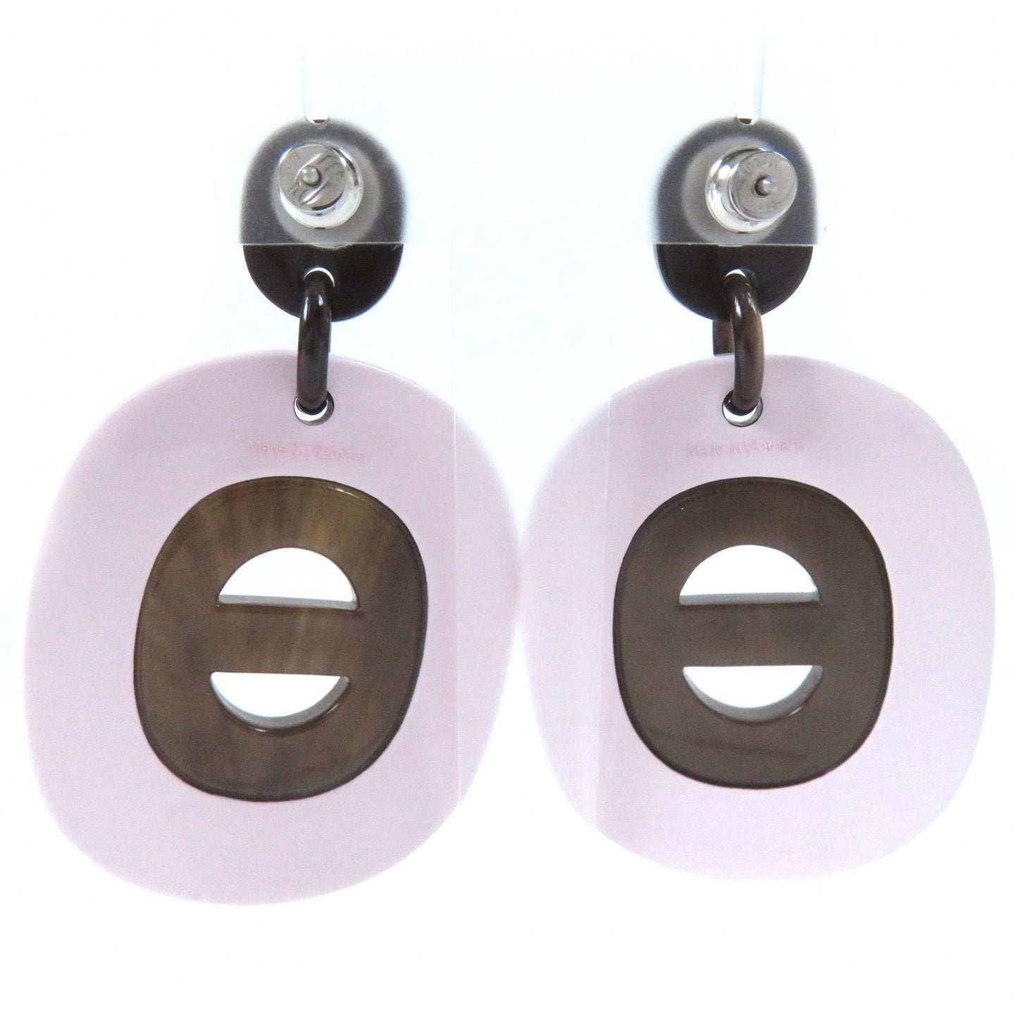 HERMES Pierce Main: Buffalo horn Pink Brown Black Fidelio Village PM Women Used