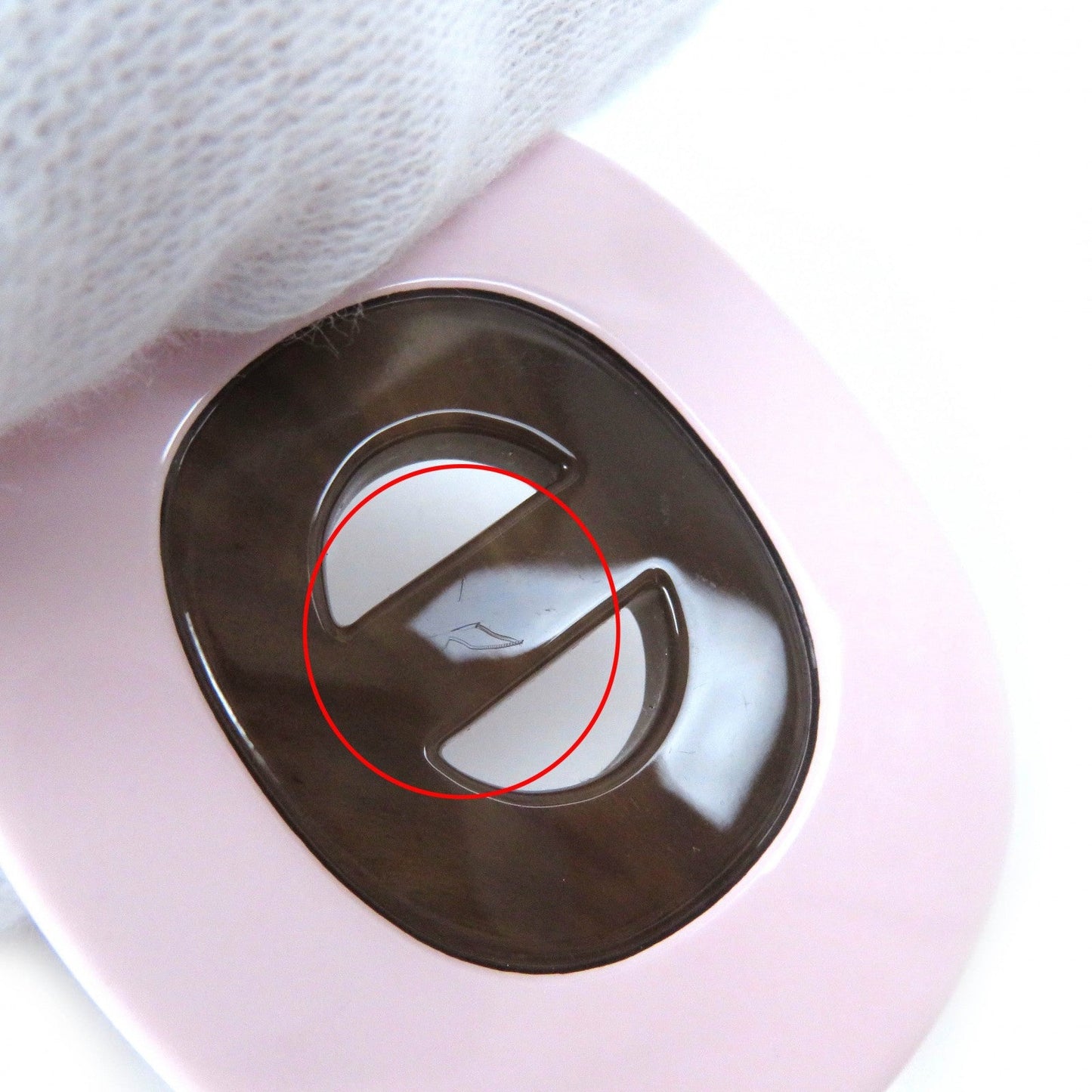 HERMES Pierce Main: Buffalo horn Pink Brown Black Fidelio Village PM Women Used