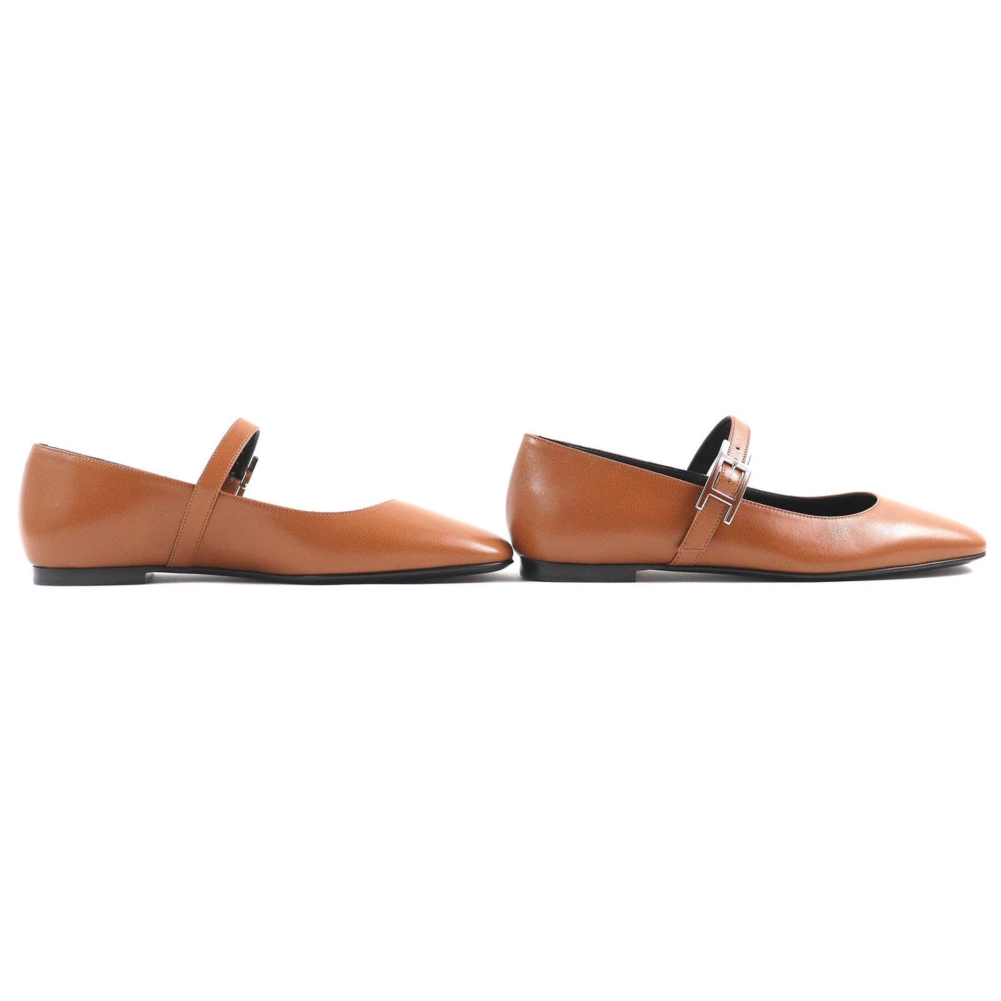 HERMES Ballet shoes 242047Z Main: Leather Maron Alzan Jane Women 36 Used