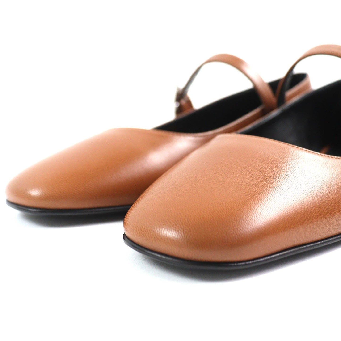 HERMES Ballet shoes 242047Z Main: Leather Maron Alzan Jane Women 36 Used