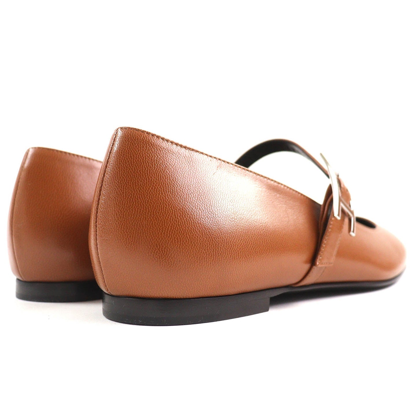 HERMES Ballet shoes 242047Z Main: Leather Maron Alzan Jane Women 36 Used