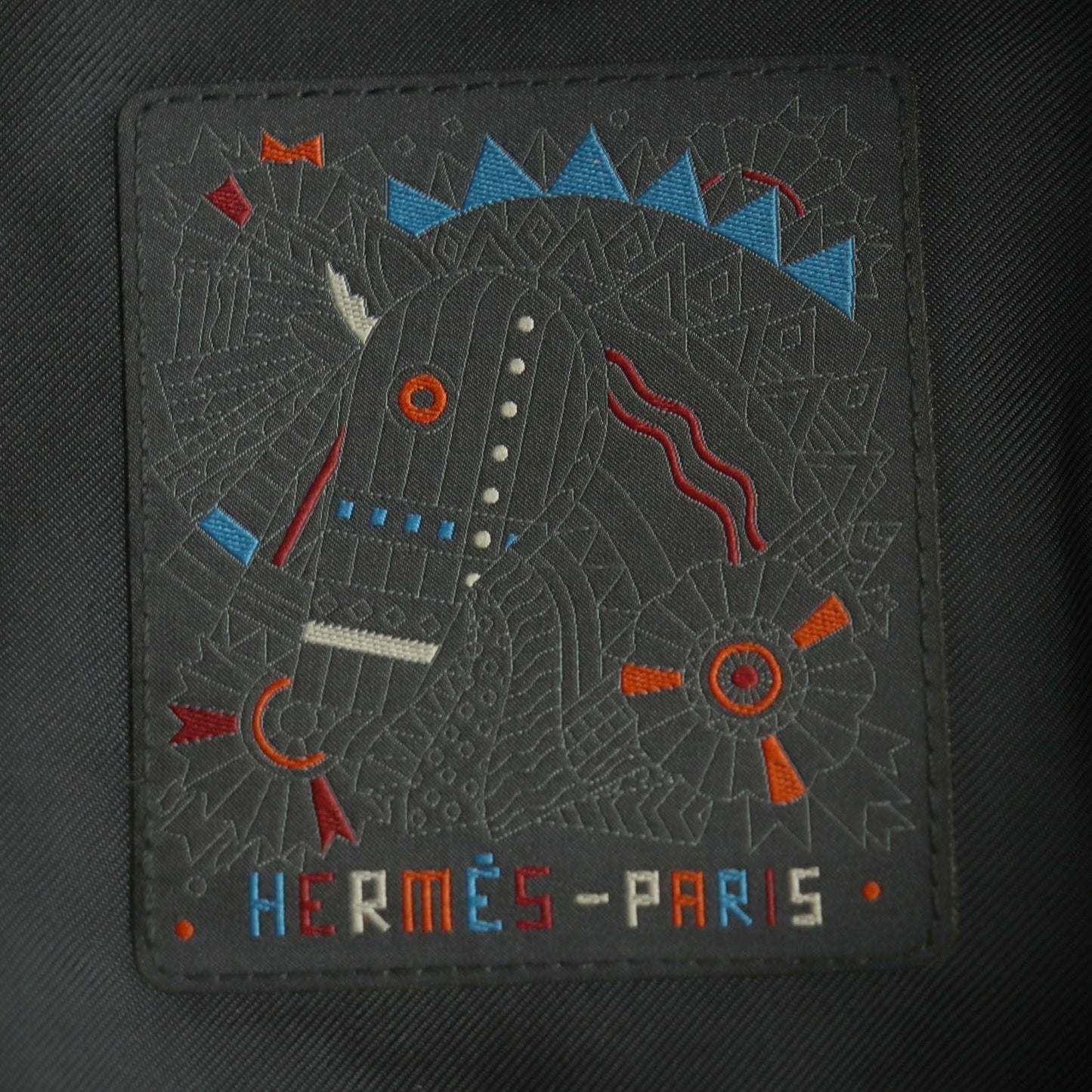 HERMES hat Outer: 100% cotton, Leather part: cowhide, Lining: 65% rayon, Lining: 35% silk, Part: 100% polyester Indigo Fred Crews Carrousel mens Used